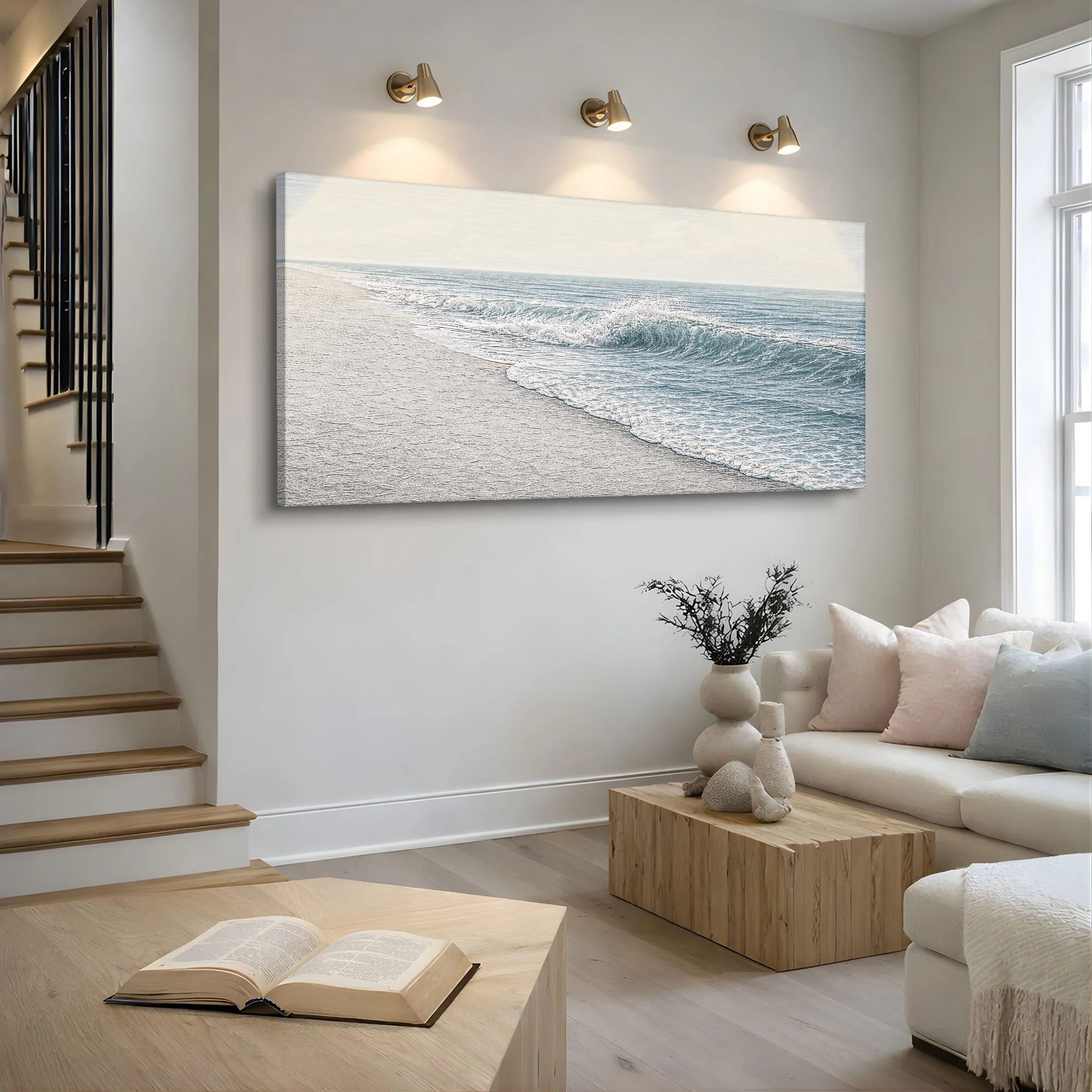 Abstract Beach Shore Wall Art II - Image 4