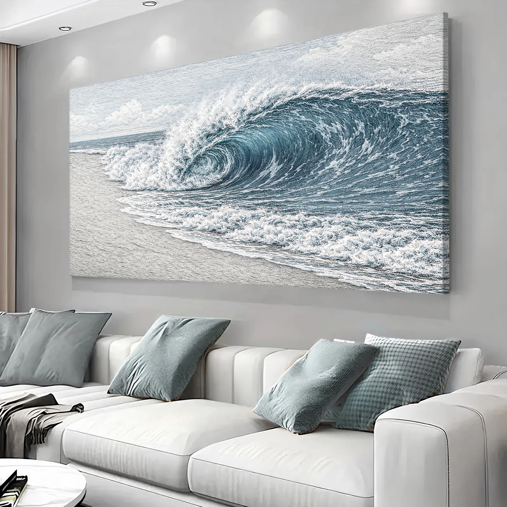 Abstract Beach Shore Wall Art III - Image 3