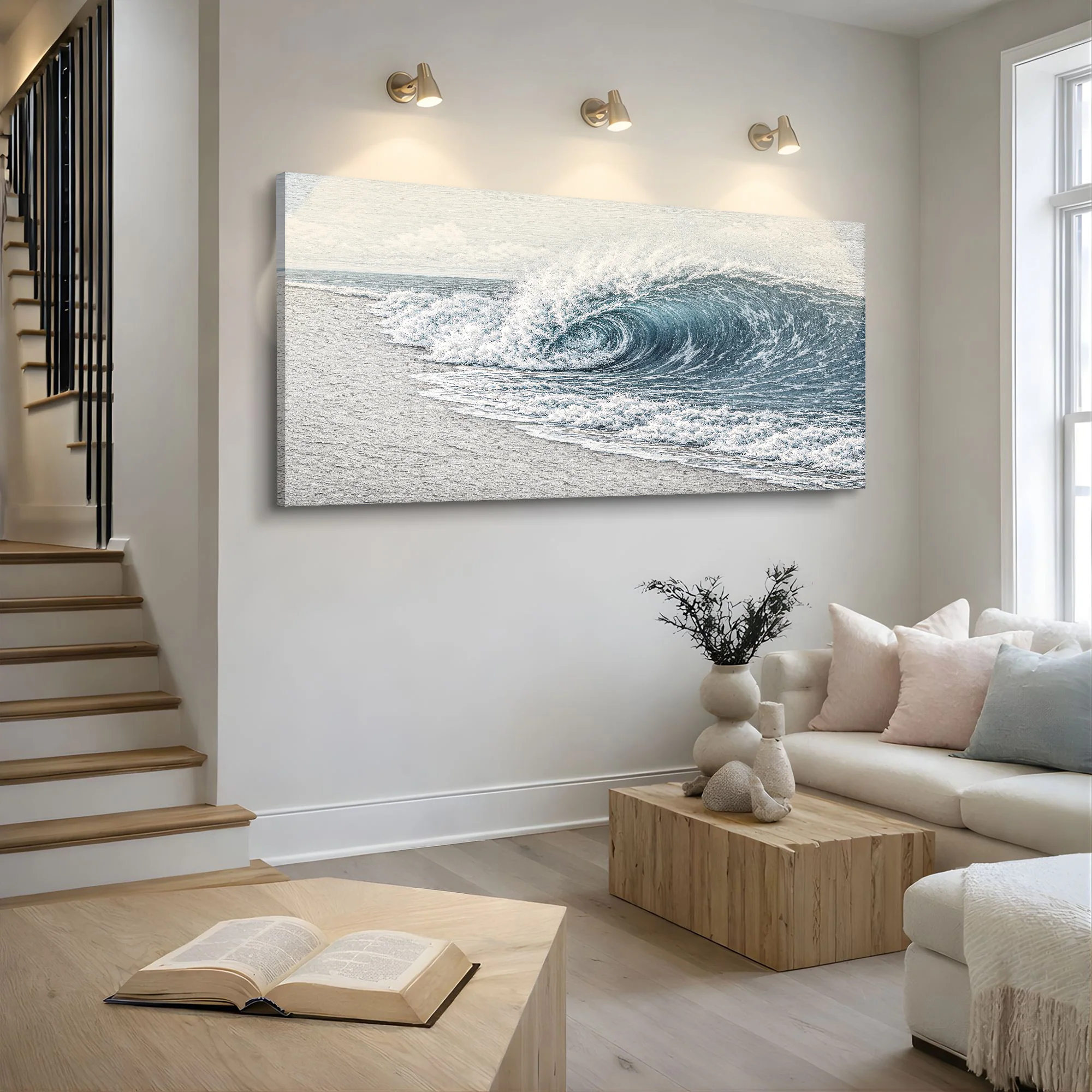 Abstract Beach Shore Wall Art III - Image 5