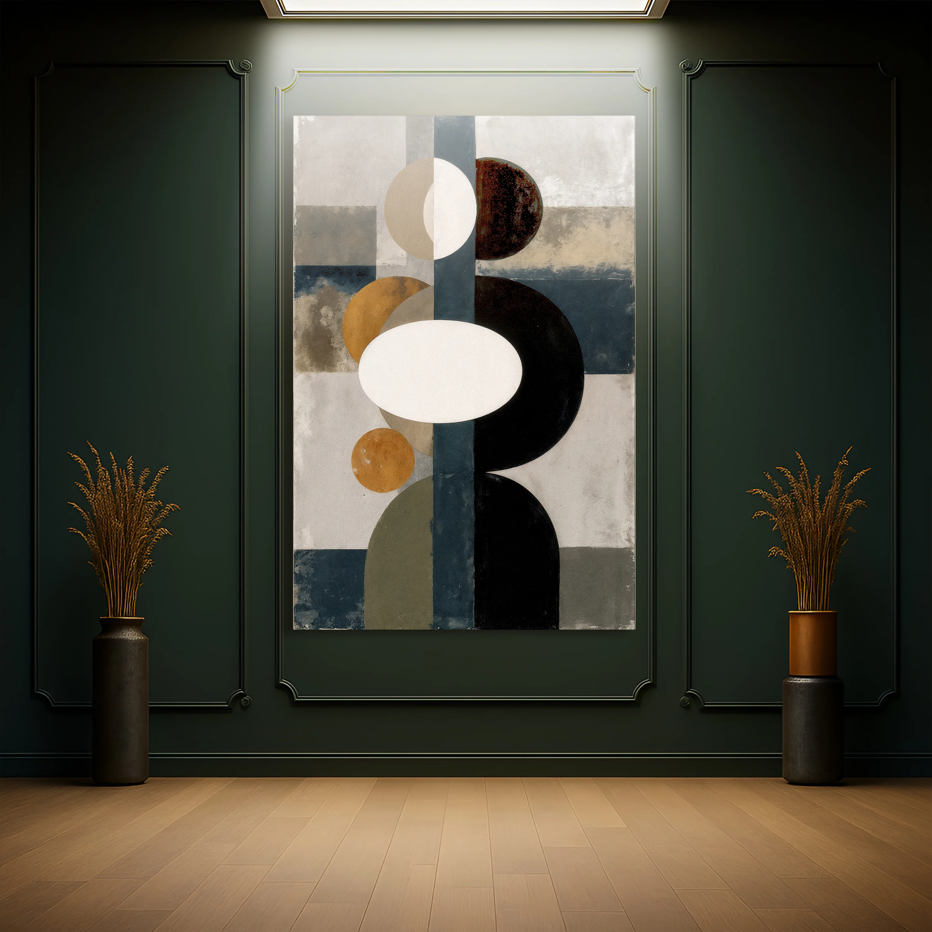 Abstract Contemporary Geometry Wall Art - Image 3