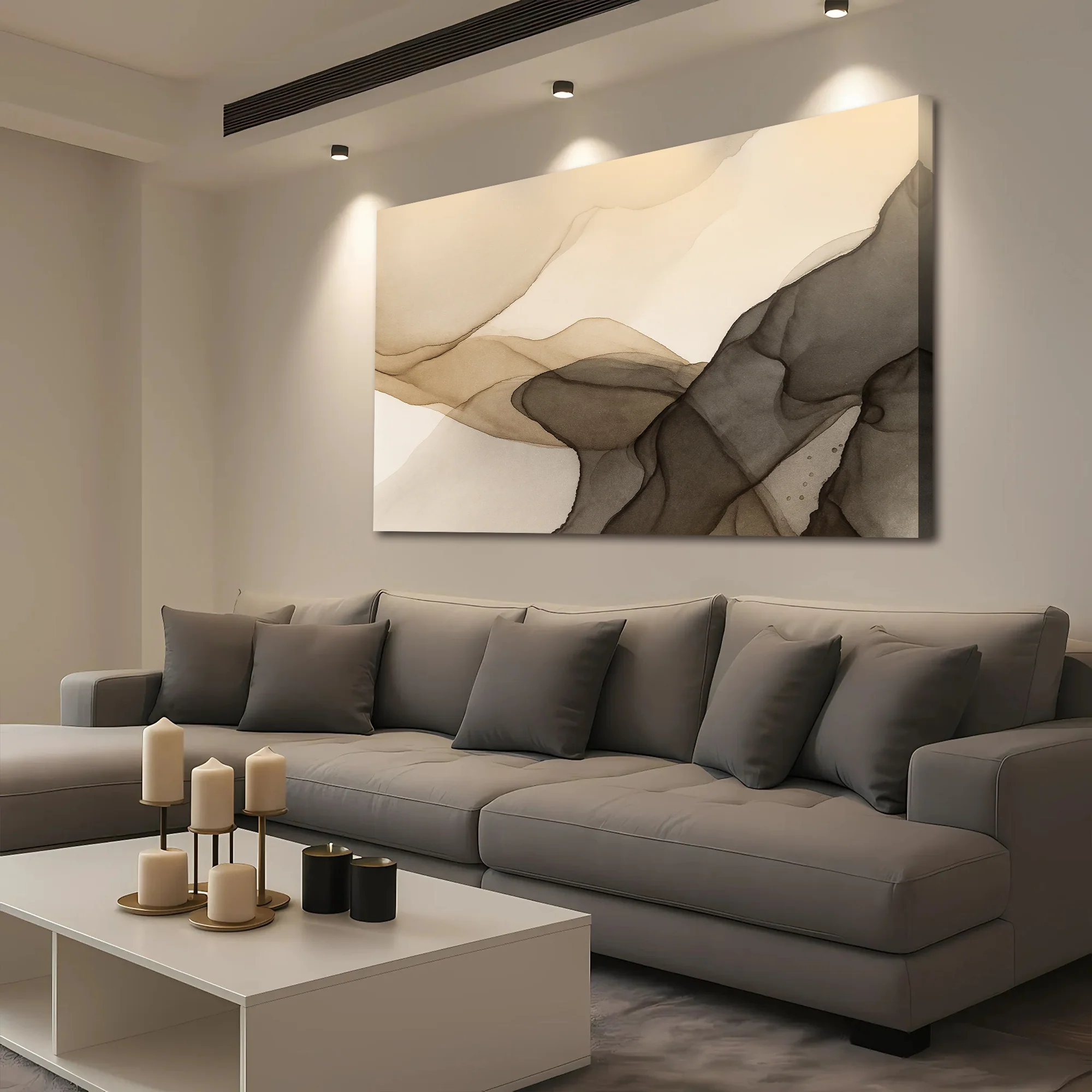 Abstract Fluid Design Wall Art - Image 2