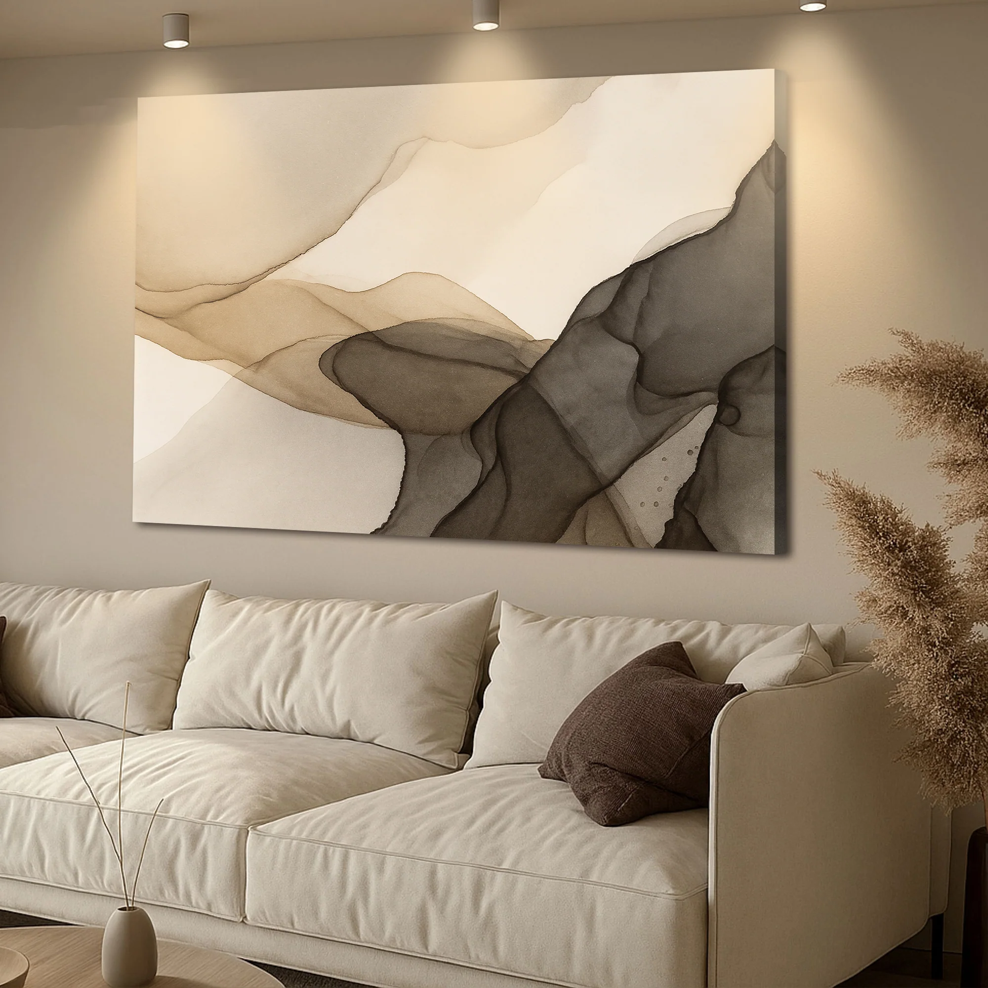 Abstract Fluid Design Wall Art - Image 4