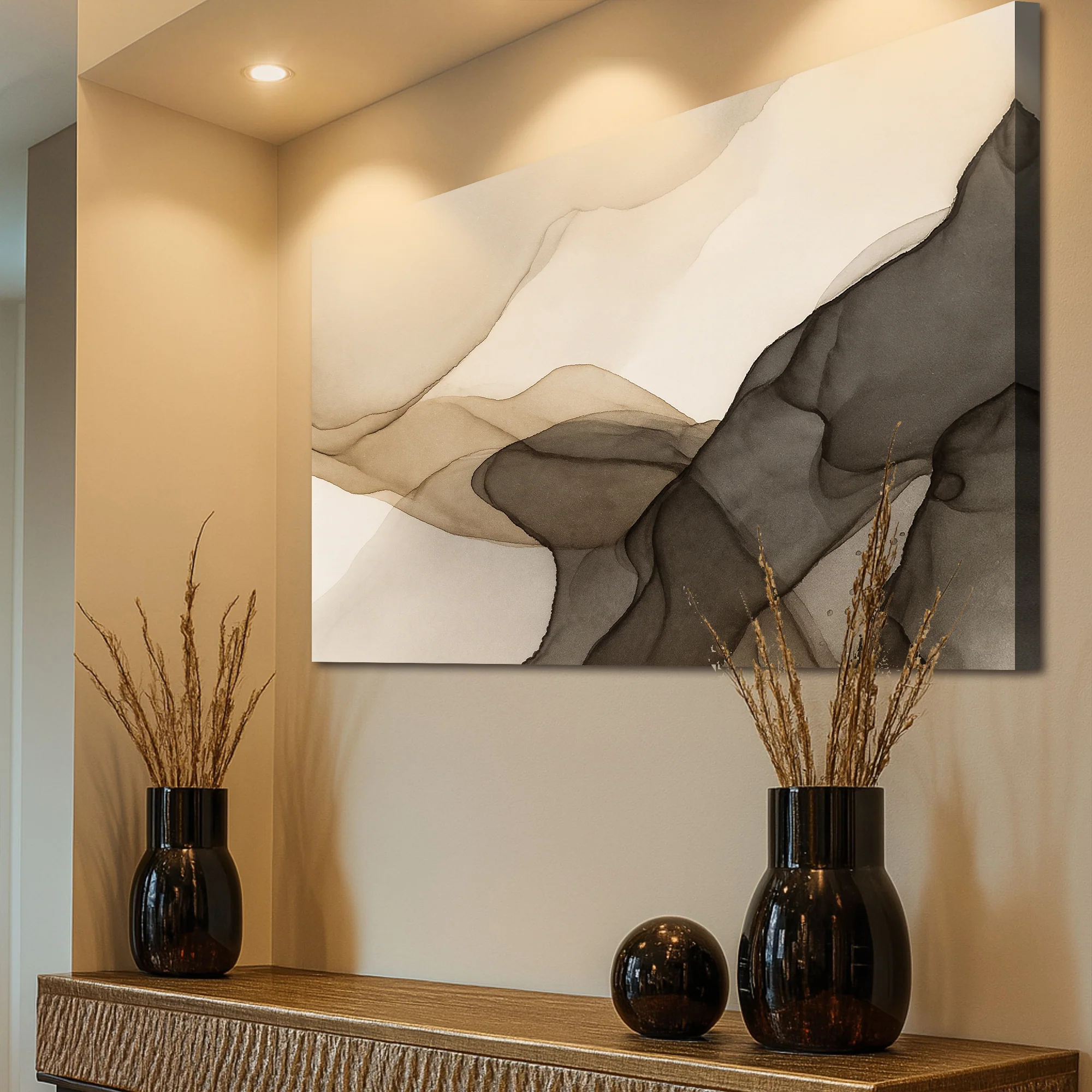 Abstract Fluid Design Wall Art - Image 5