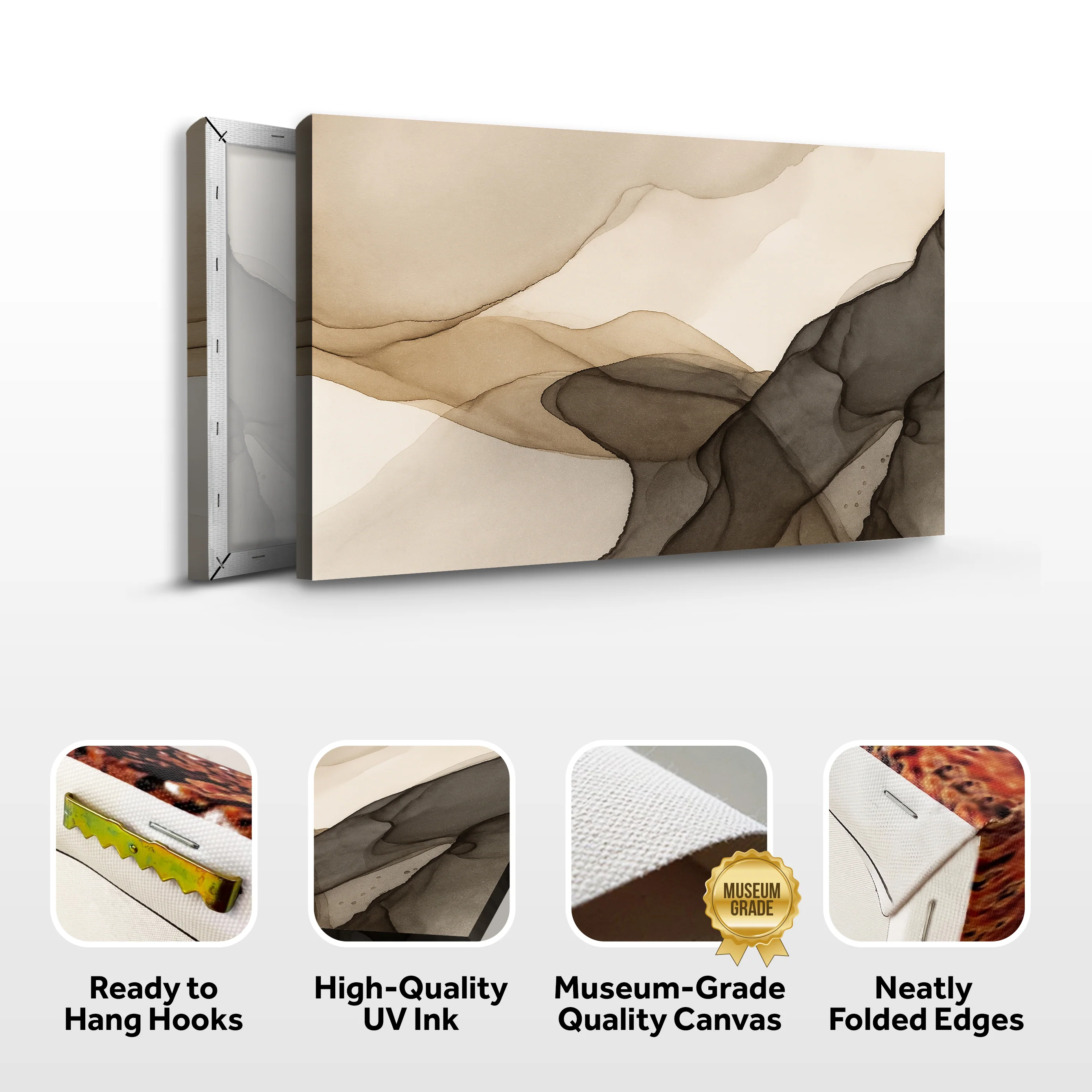 Abstract Fluid Design Wall Art - Image 8