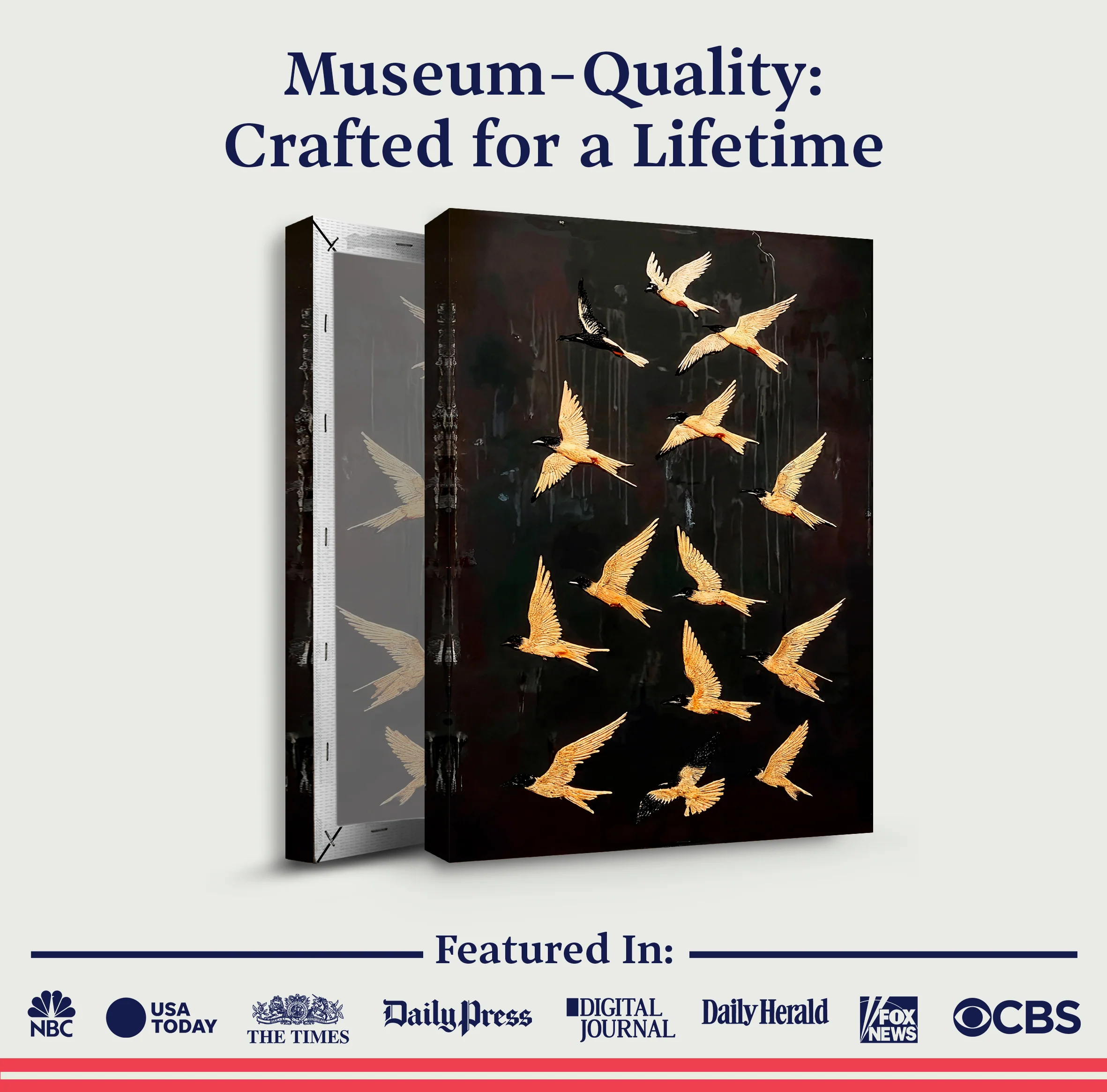 Abstract Flying Swallow Wall Art - Image 6