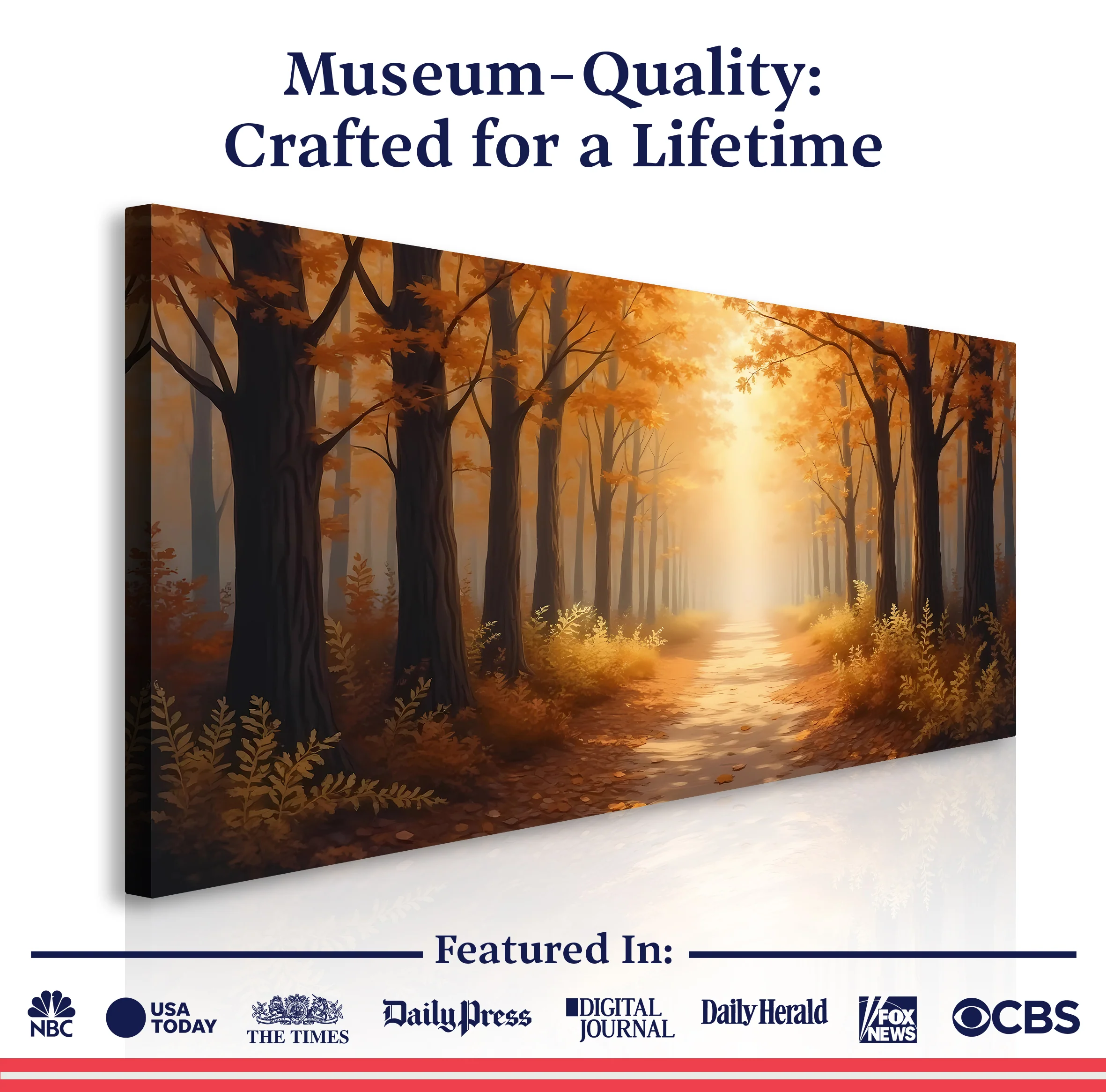 Abstract Forest Landscape Wall Art - Image 6