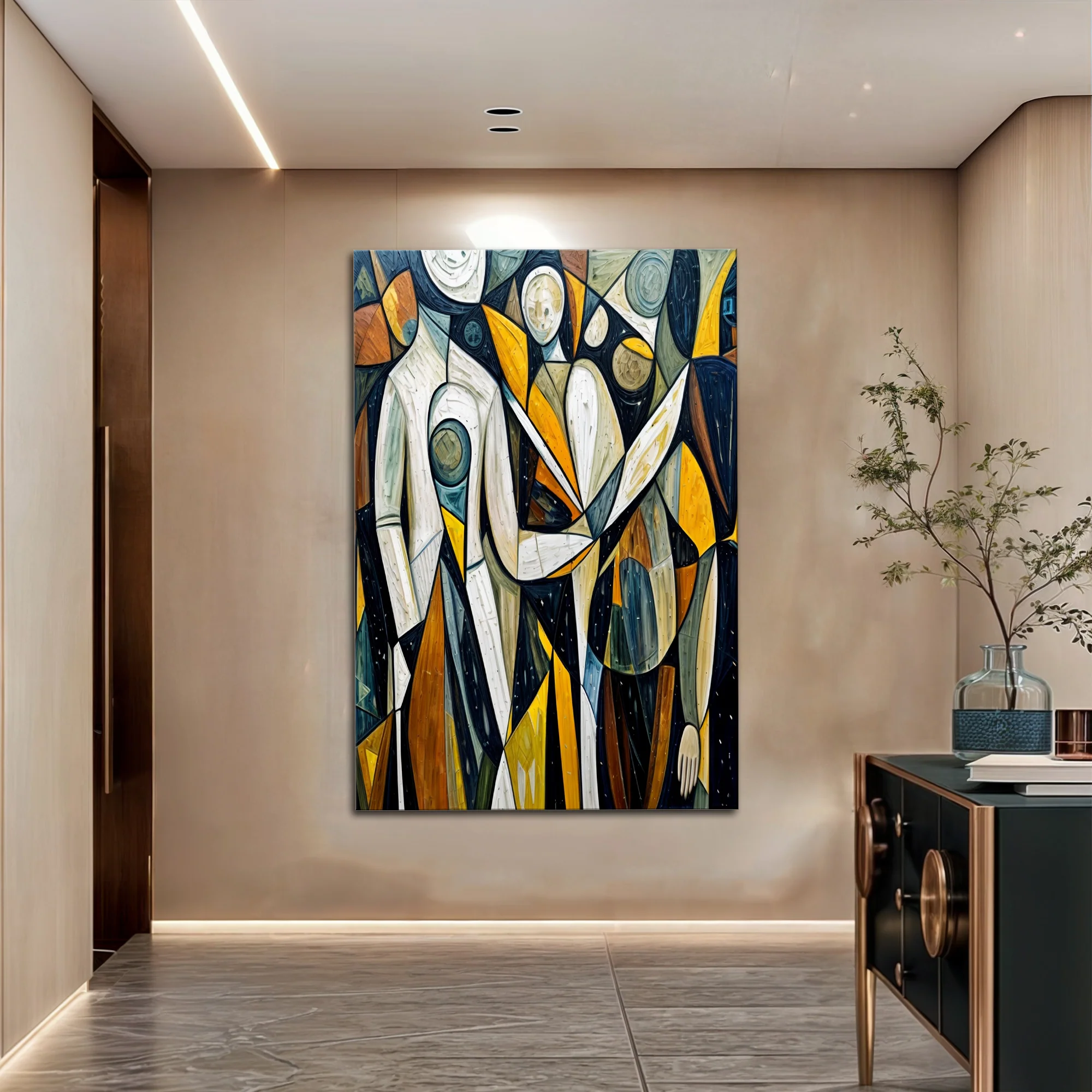 Abstract Human Connection Wall Art - Image 4