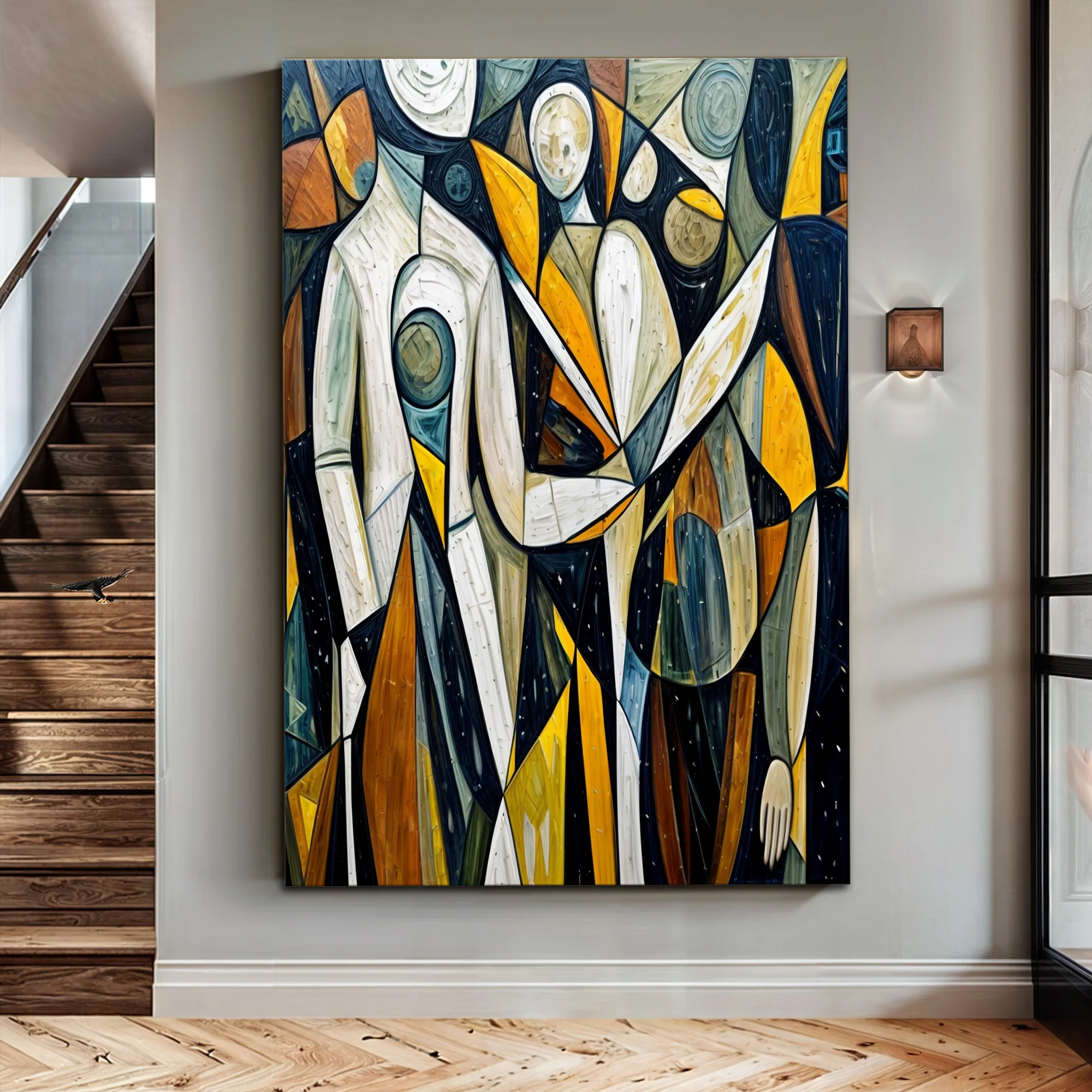 Abstract Human Connection Wall Art - Image 5