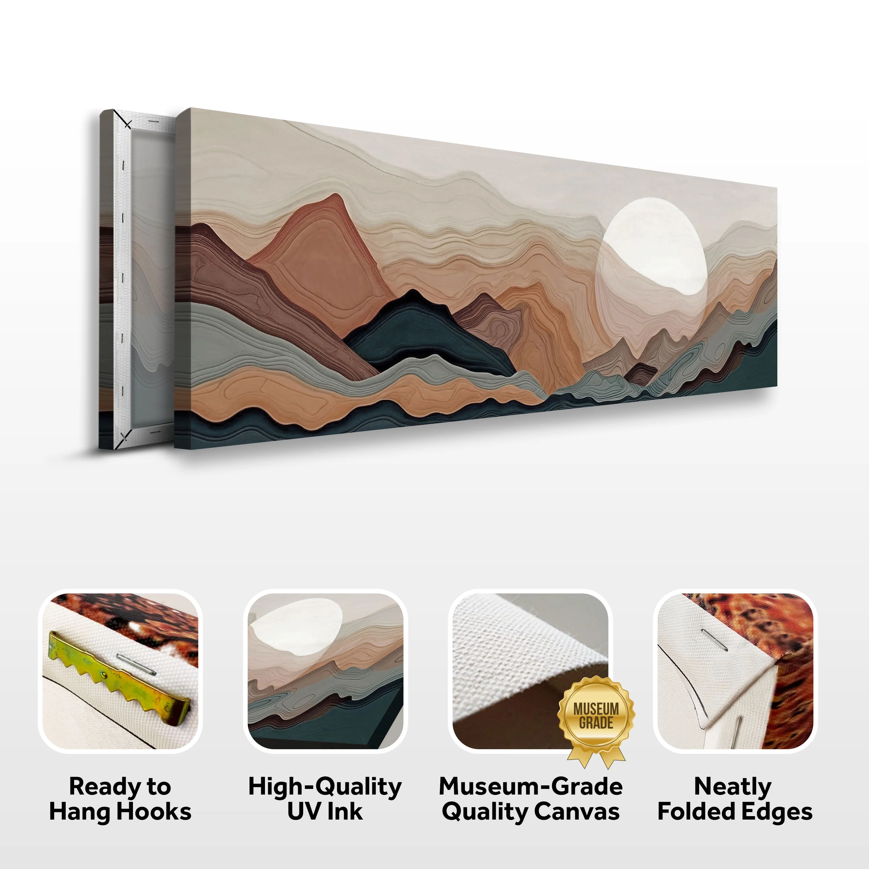 Abstract Mountains Landscape Wall Art - Image 8