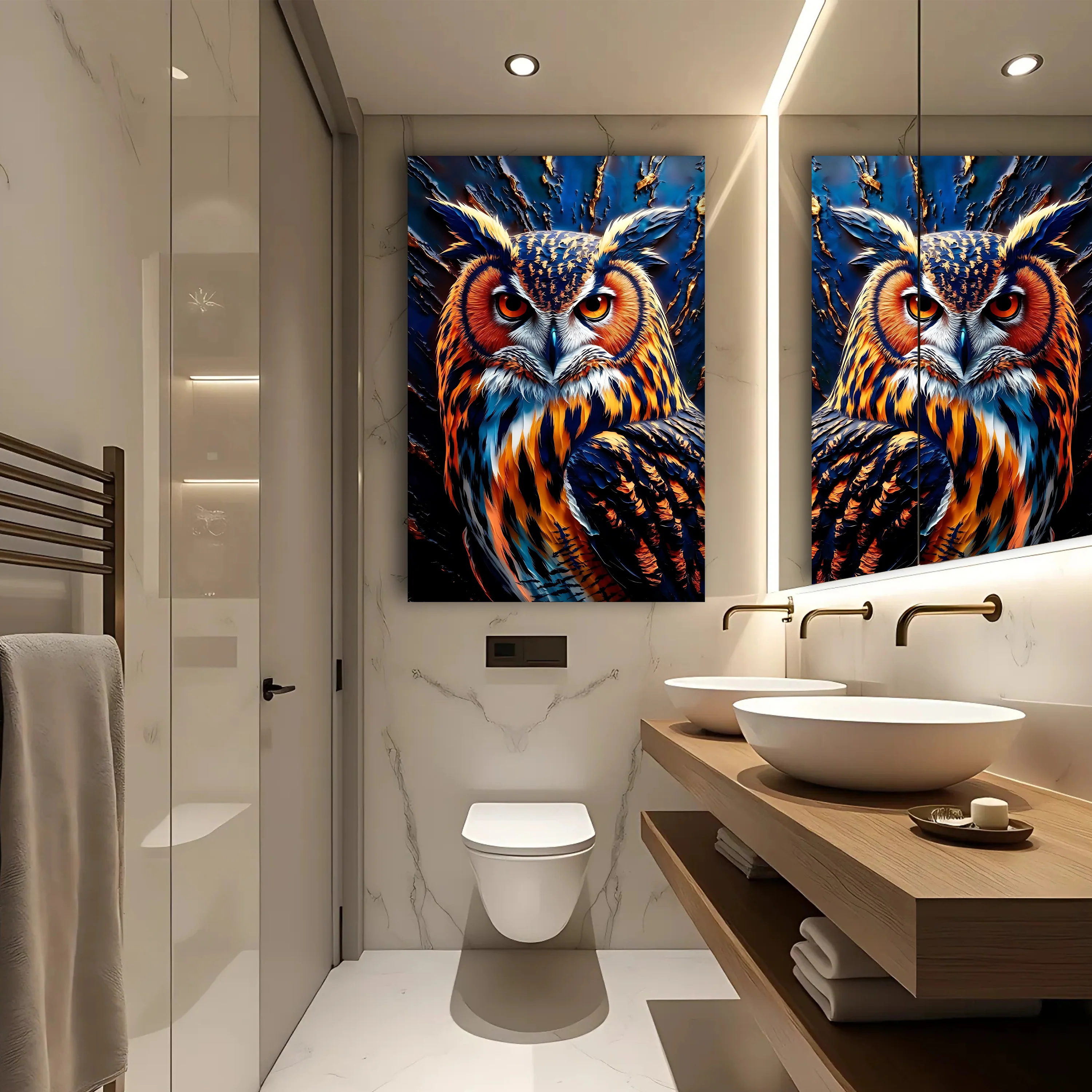 Abstract Owl Wall Art - Image 4