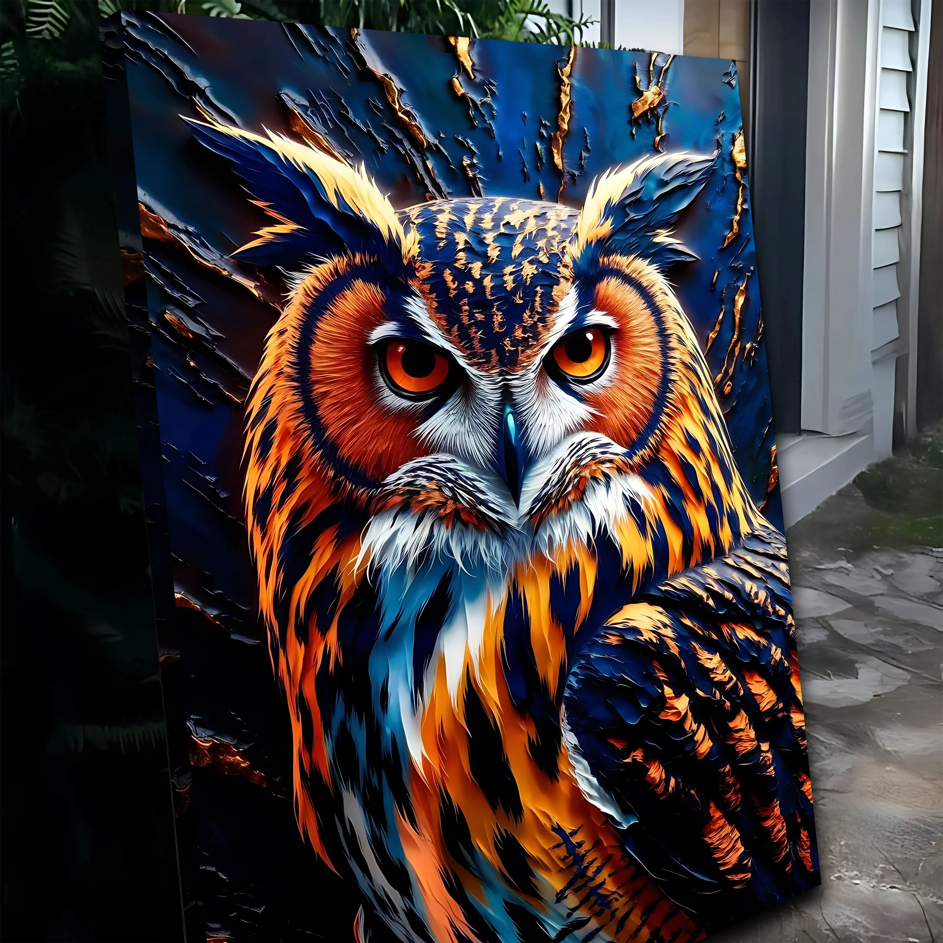 Abstract Owl Wall Art - Image 5