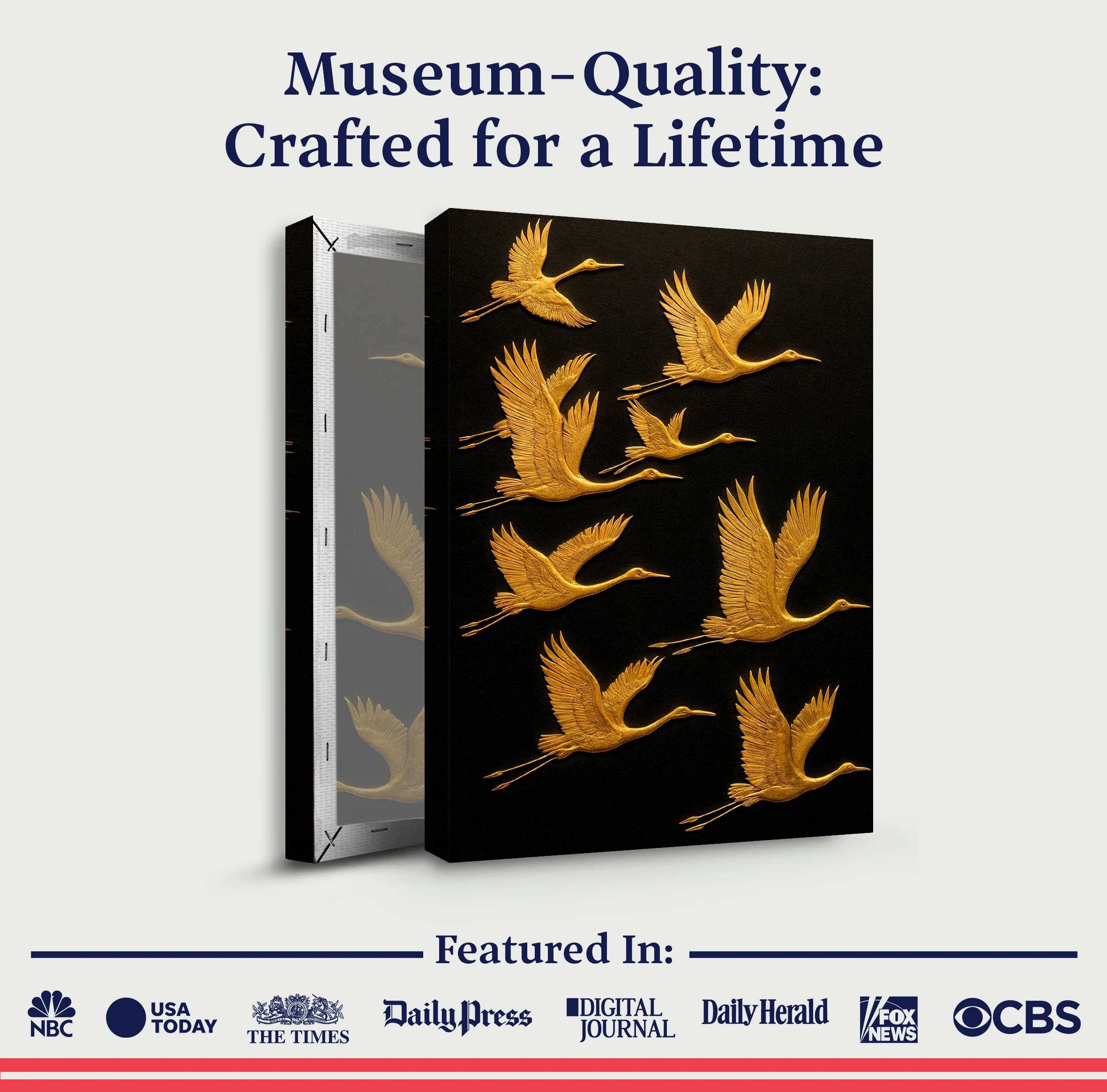 Abstract Sandhill Cranes Wall Art - Image 6
