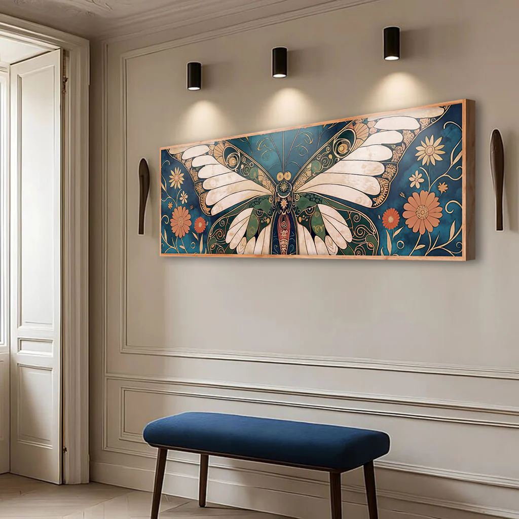 Abstract Vintage Butterfly Wall Art - Image 4