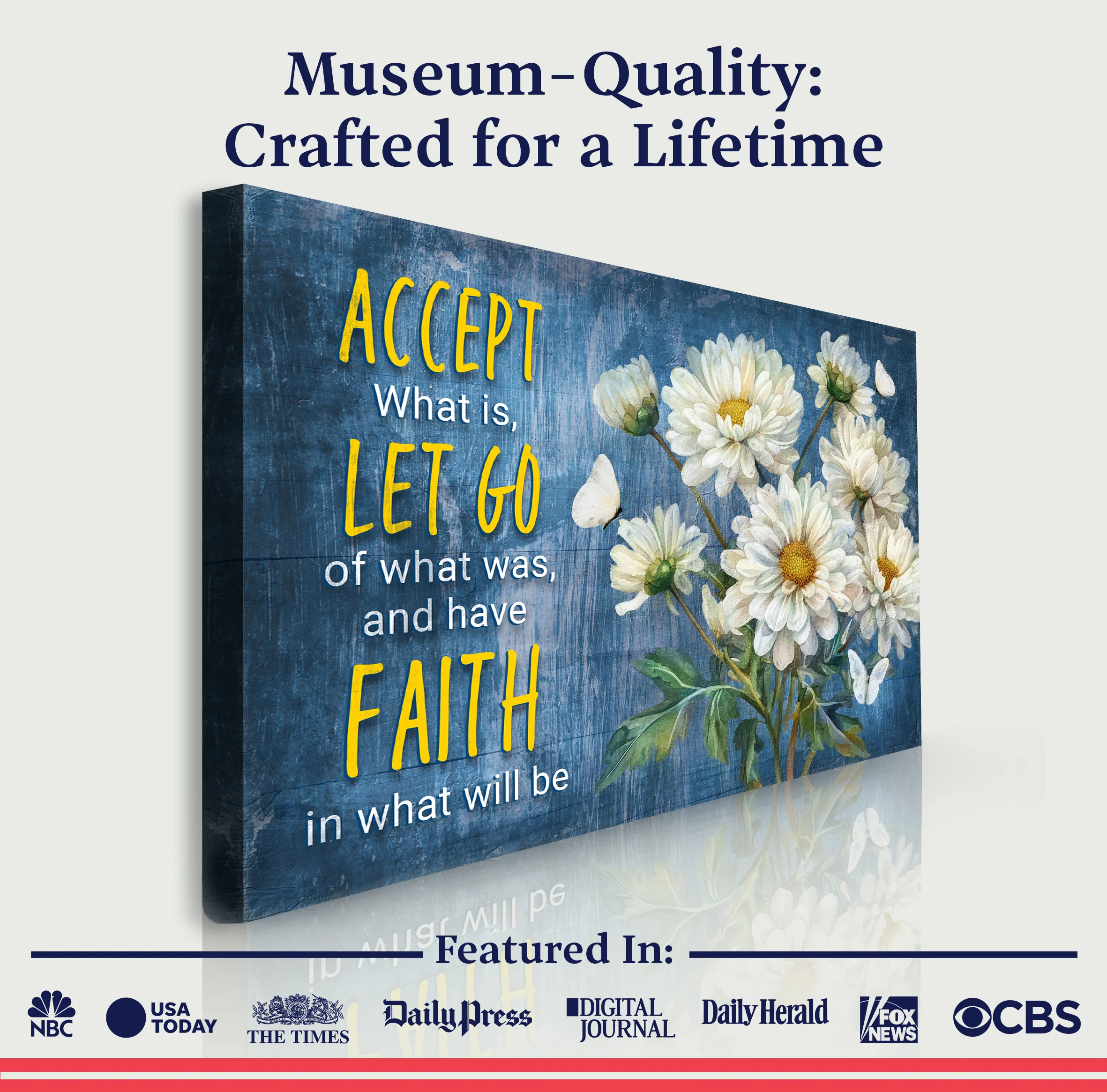 Accept, Let Go, And Have Faith Sign II - Image 5