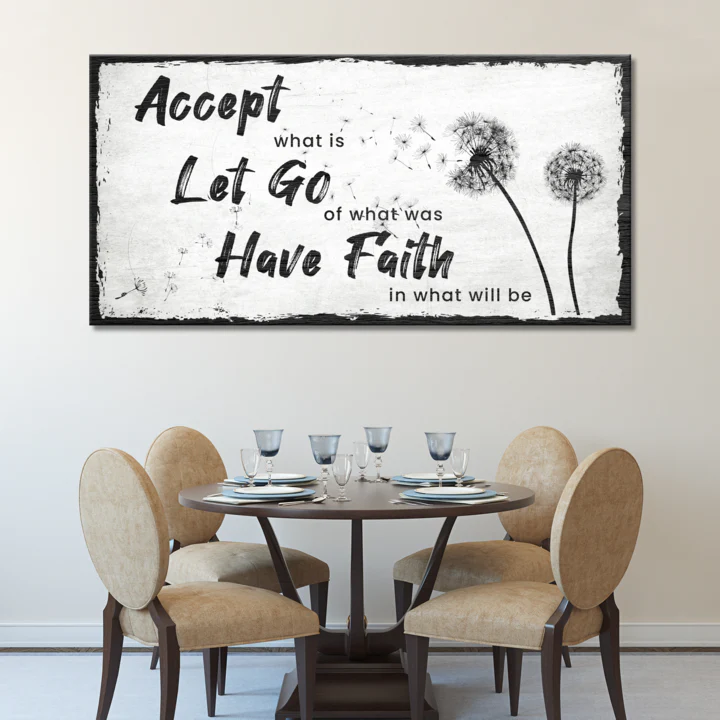 Accept, Let Go, Have Faith Sign - Image 2