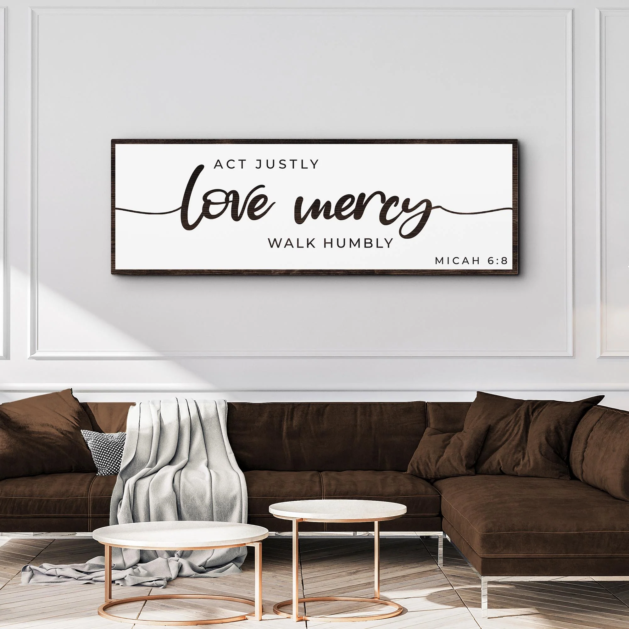 Act Justly Love Mercy Walk Humbly Faith Sign III - Image 2