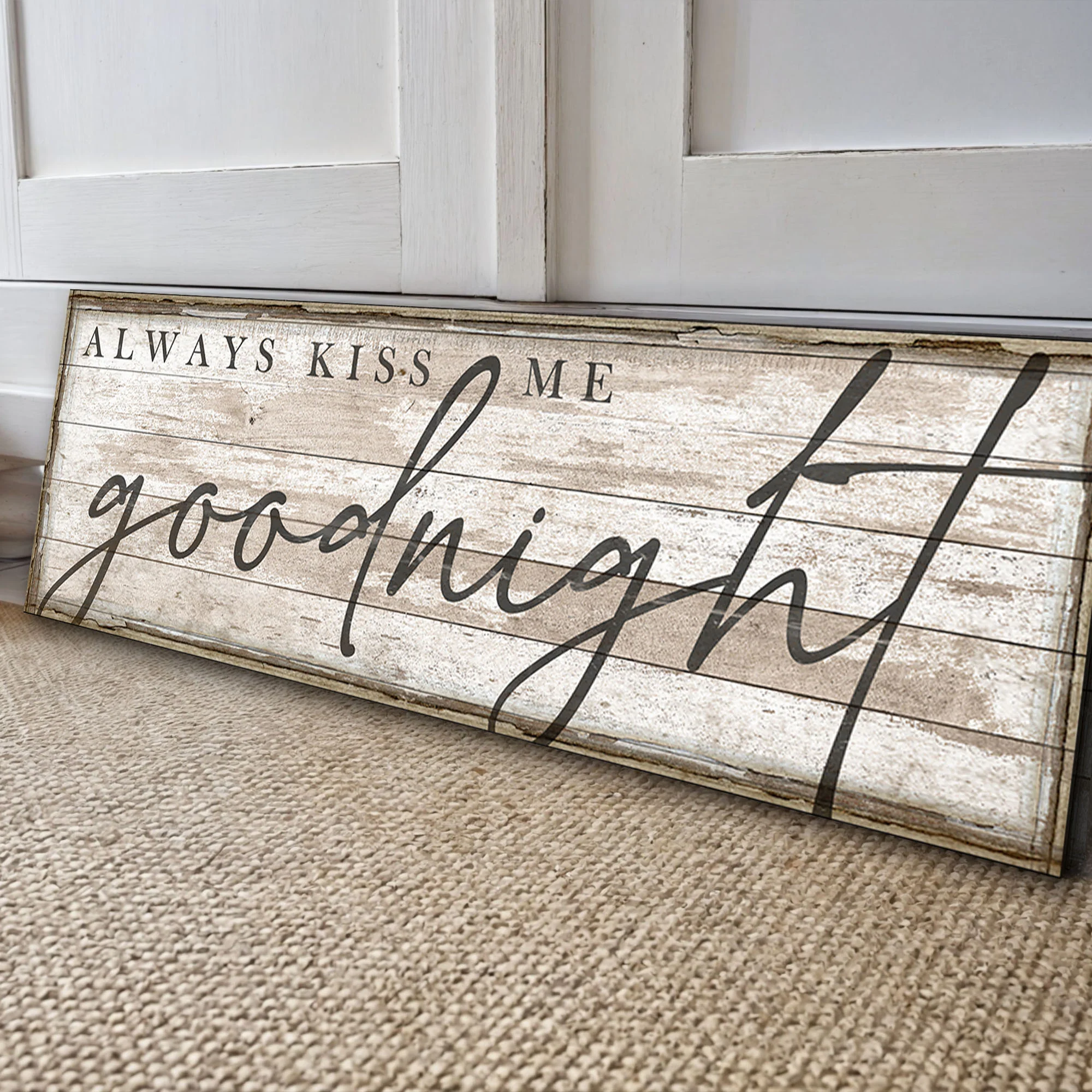 Always Kiss Me Goodnight Bedroom Sign II - Image 5