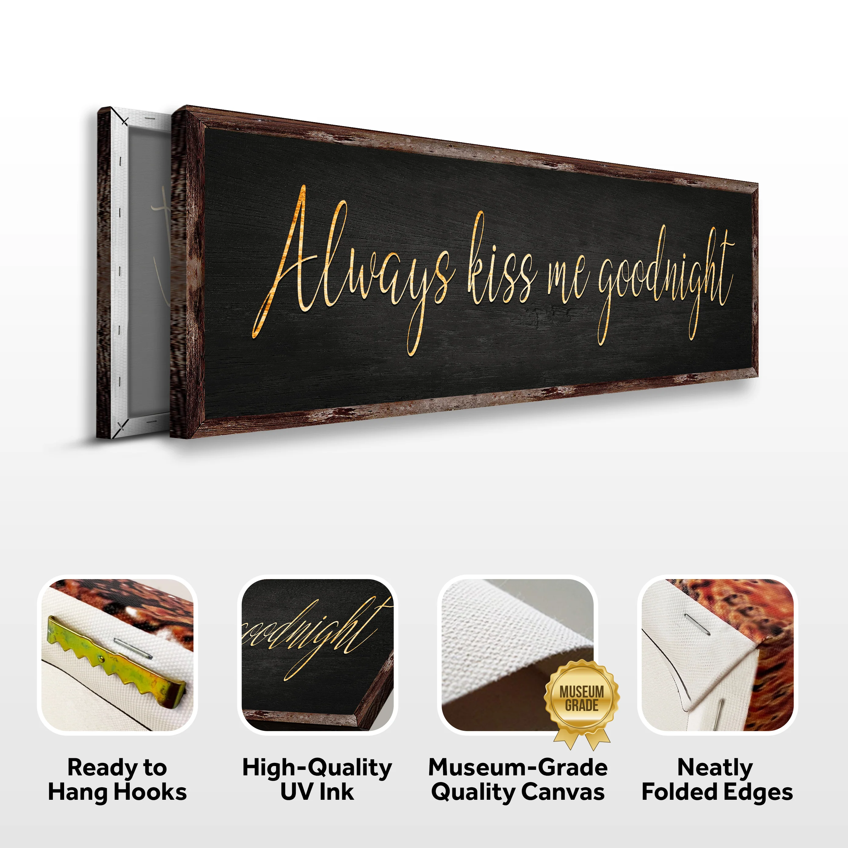 Always Kiss Me Goodnight Sign V - Image 4