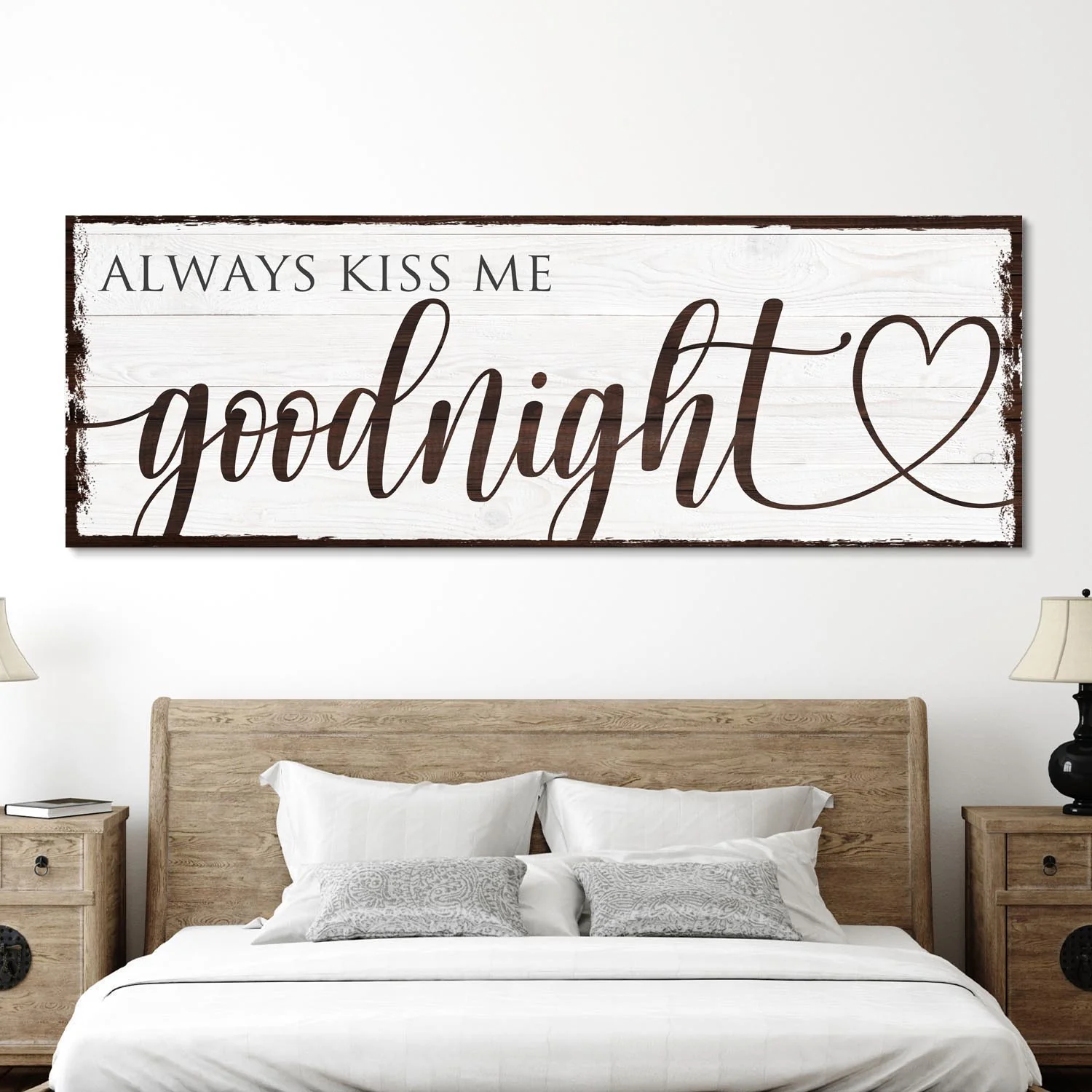 Always Kiss Me Goodnight Sign VII - Image 2
