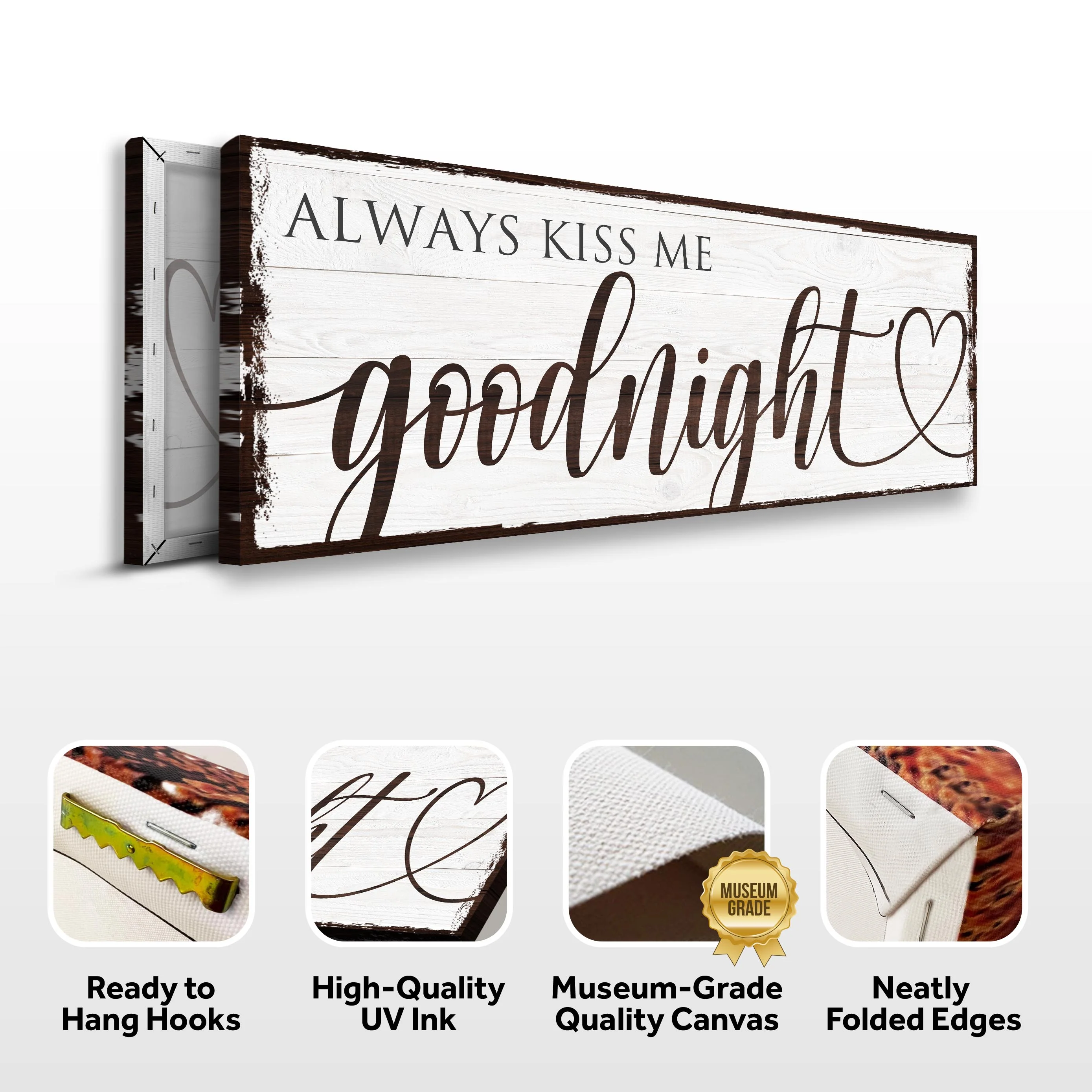 Always Kiss Me Goodnight Sign VII - Image 6