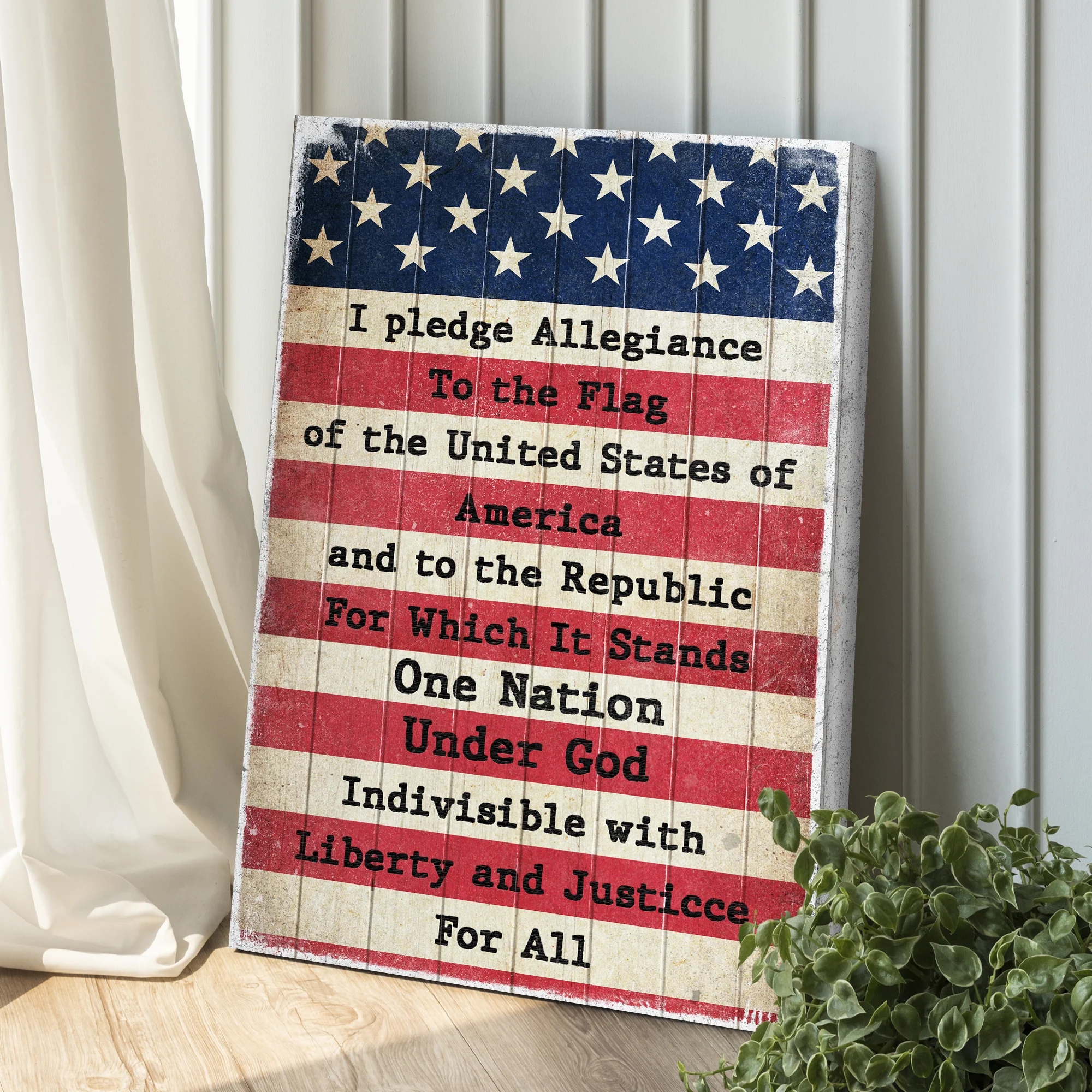 America Pledge Allegiance Sign - Image 3
