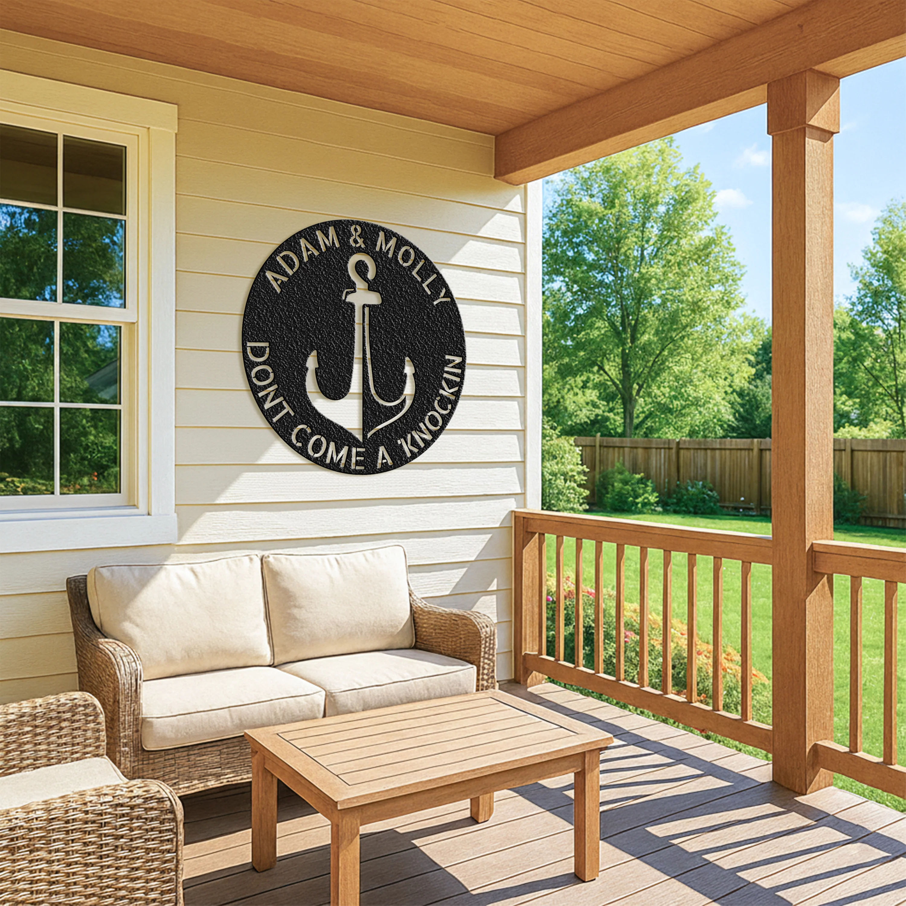 Anchor Plaque - Steel Sign - Image 3