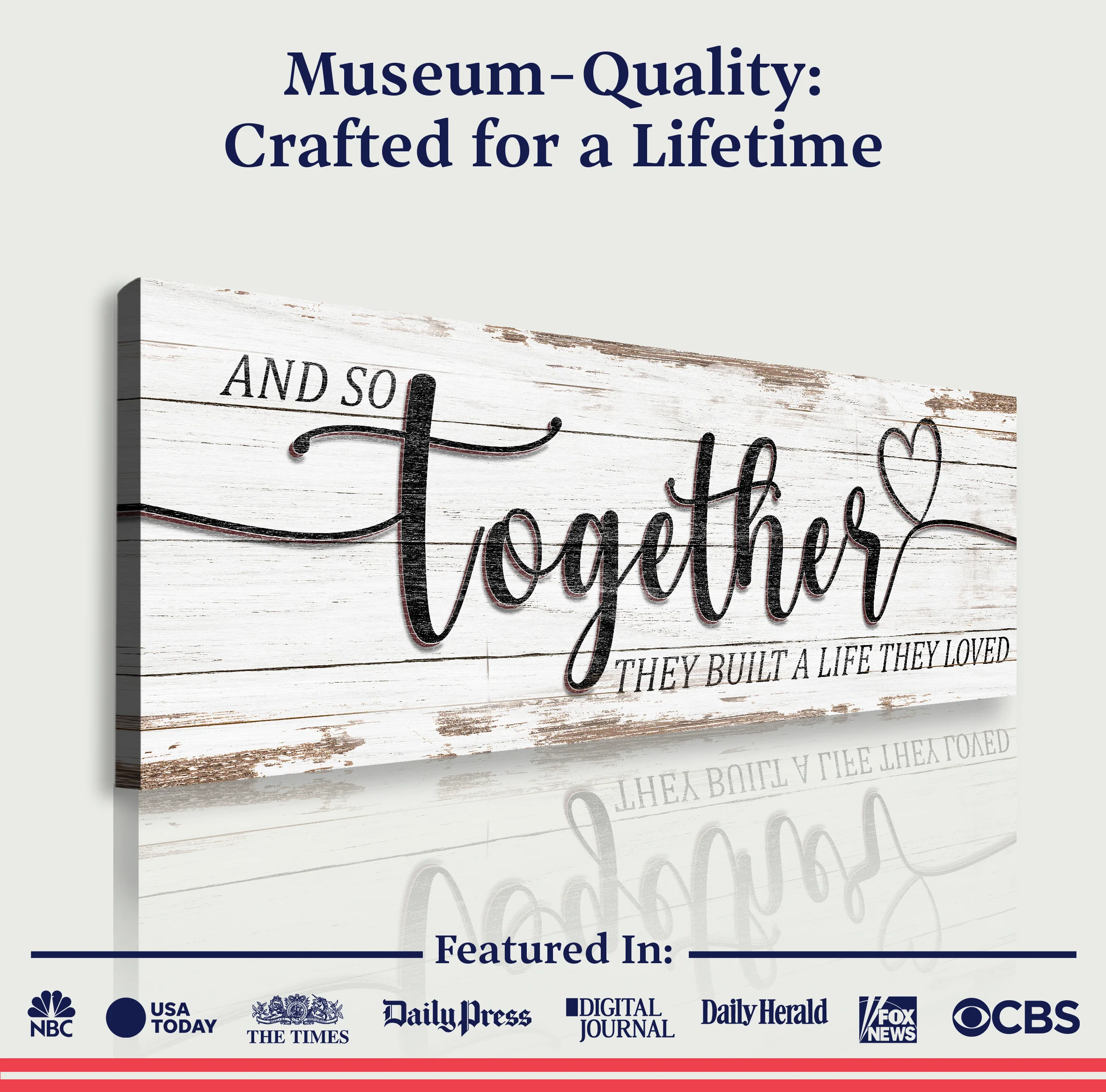 And So Together They Built A Life They Loved Sign V - Image 5
