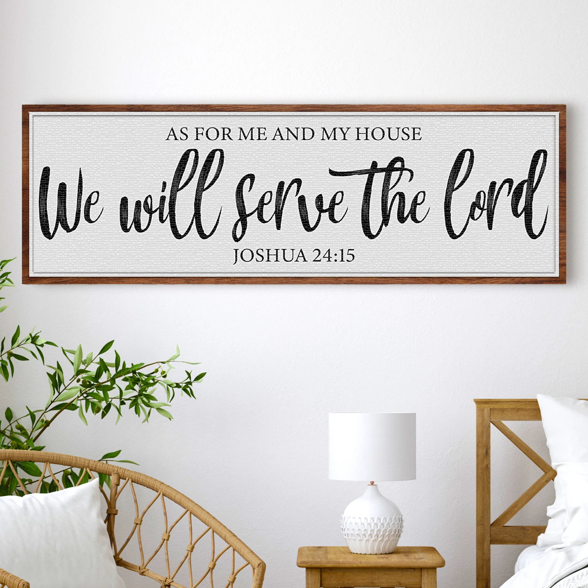 As For Me And My House We Will Serve The Lord Faith Sign II - Image 2