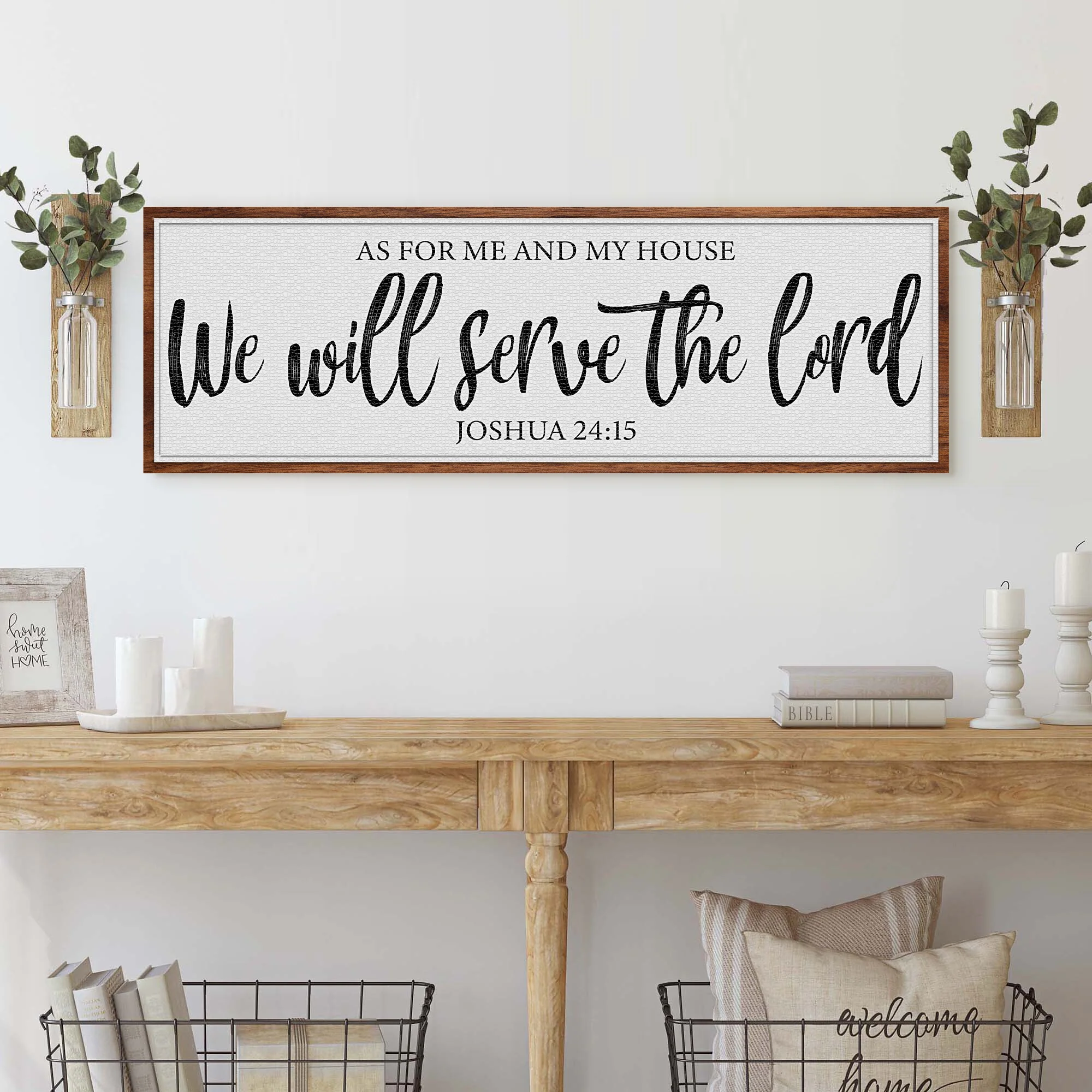 As For Me And My House We Will Serve The Lord Faith Sign II - Image 3