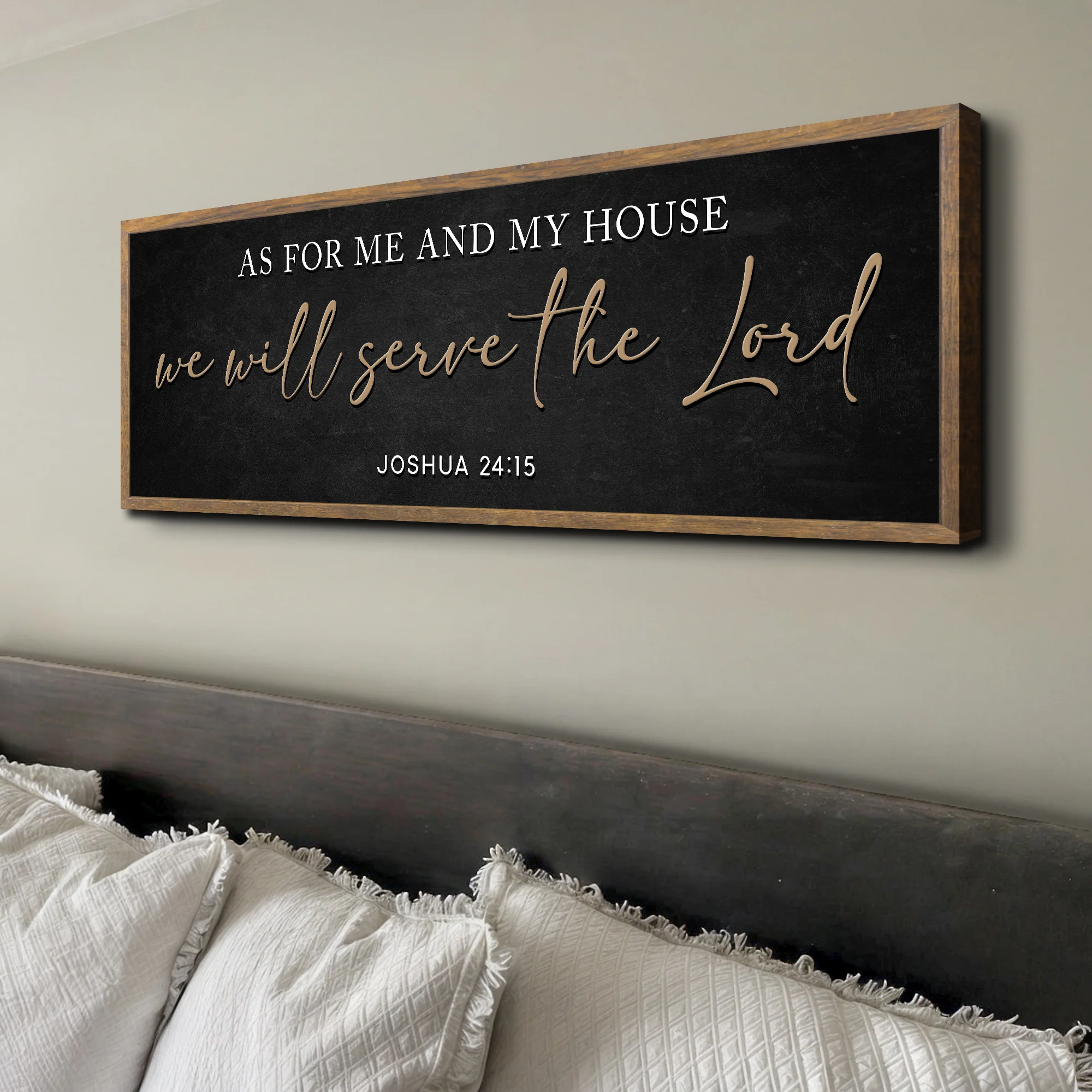 As For Me And My House We Will Serve The Lord Faith Sign III - Image 3
