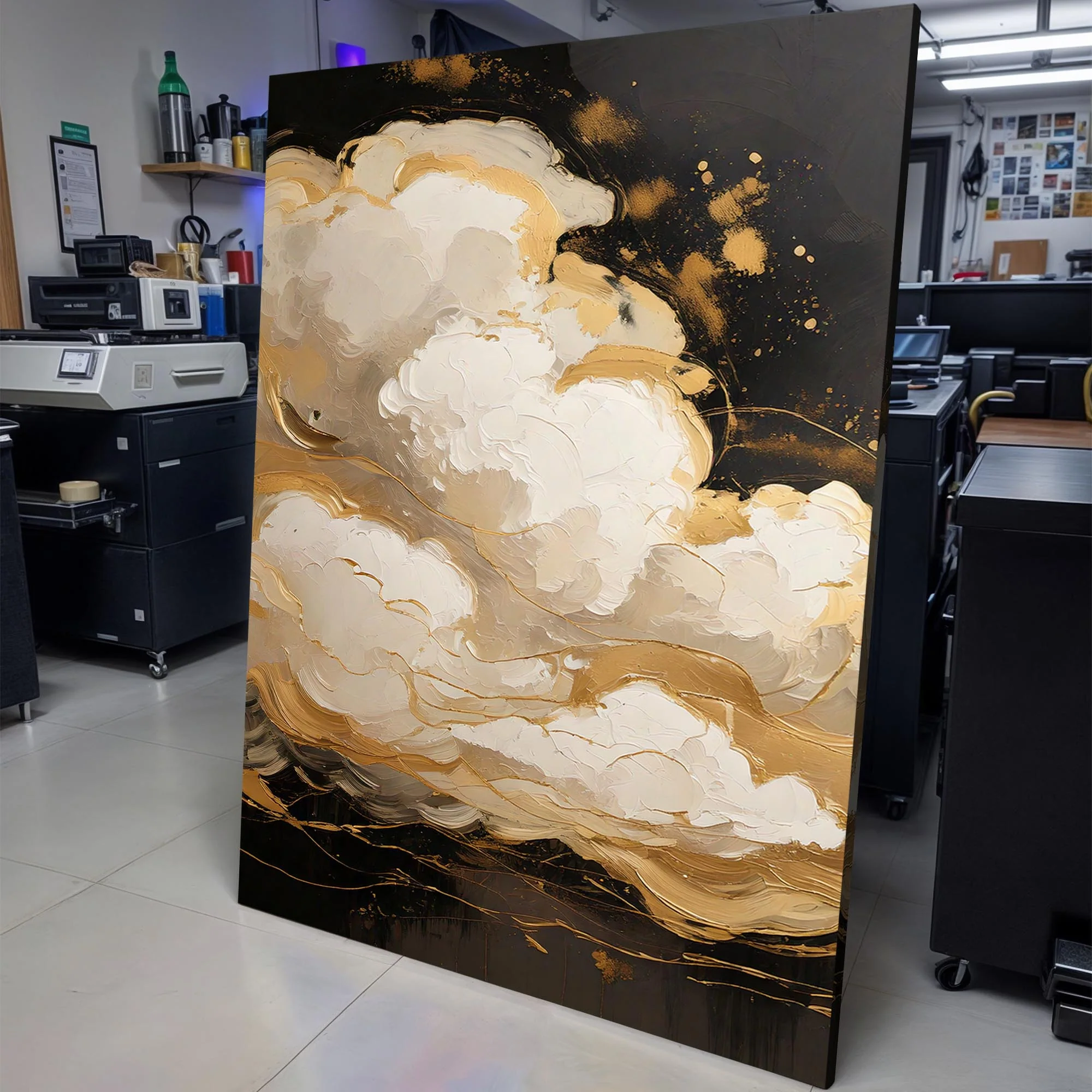 Auric Cloud Abstract Wall Art - Image 5