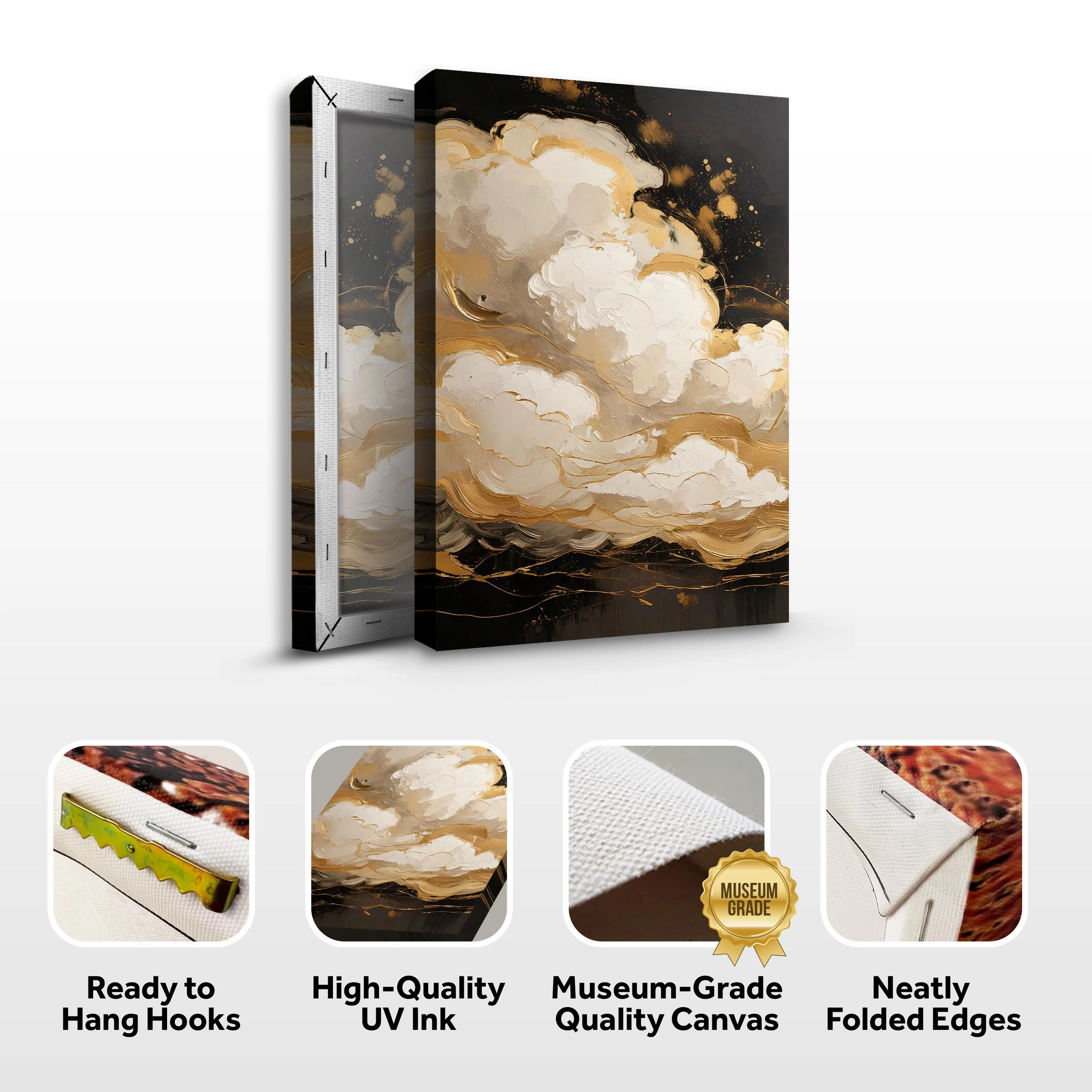 Auric Cloud Abstract Wall Art - Image 8