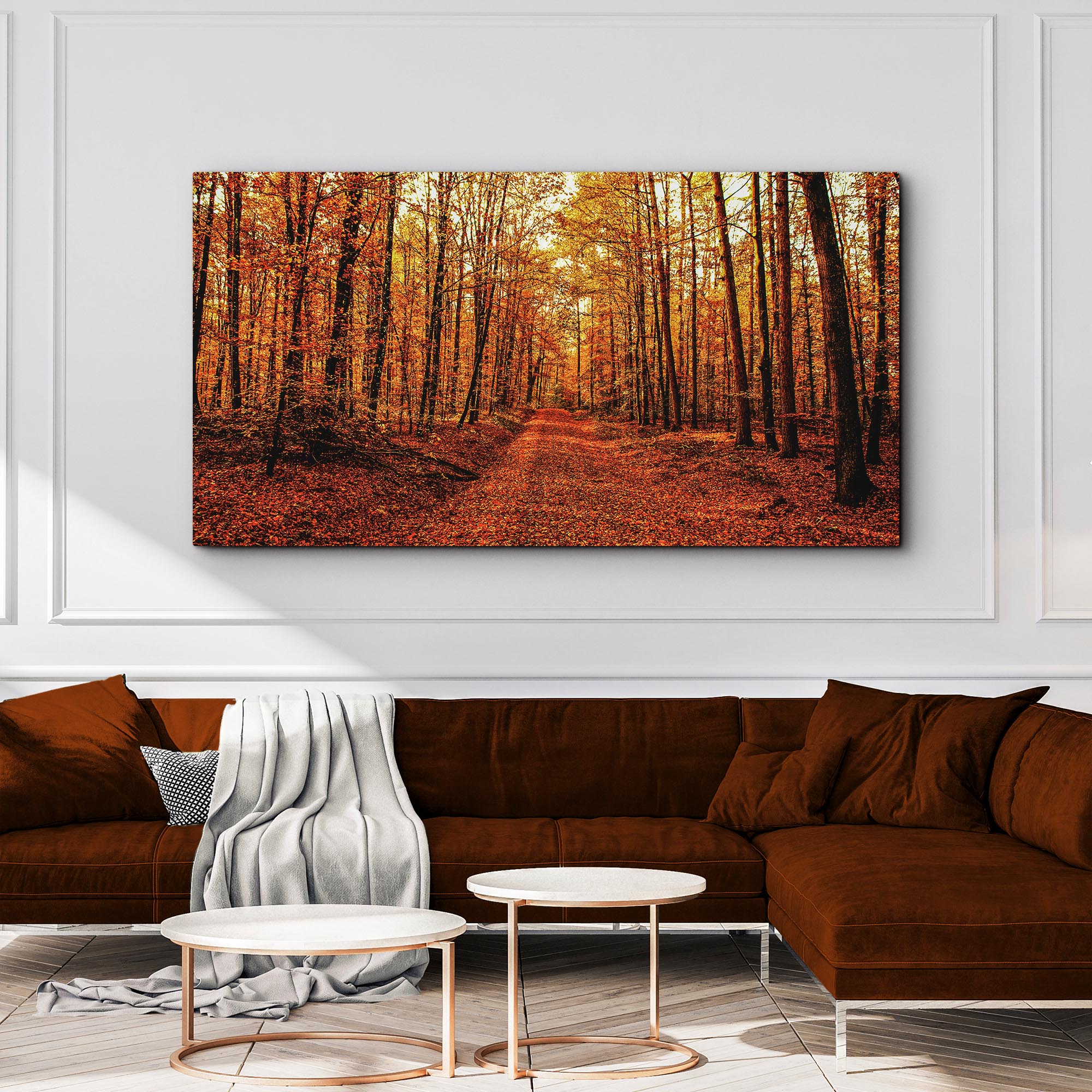 Autumn Tree Forest Canvas Wall Art - Image 3