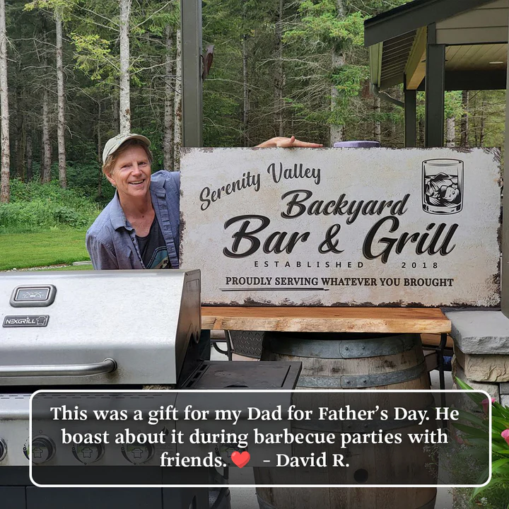 Backyard Bar & Grill Sign - Image 8