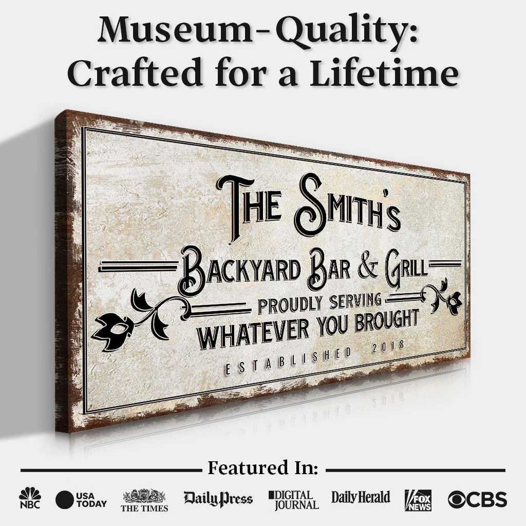 Backyard Bar & Grill Sign - Image 5