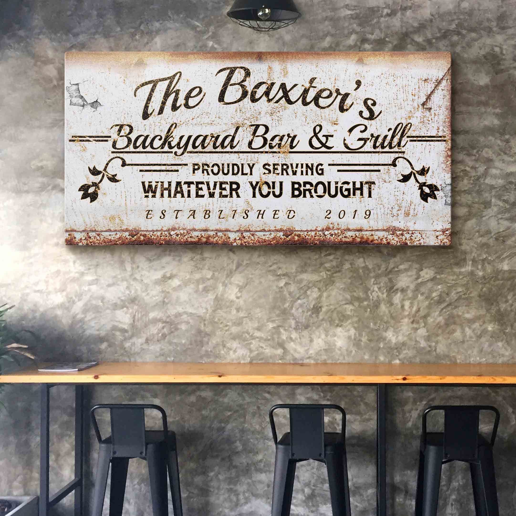 Backyard Bar & Grill Sign II - Image 2