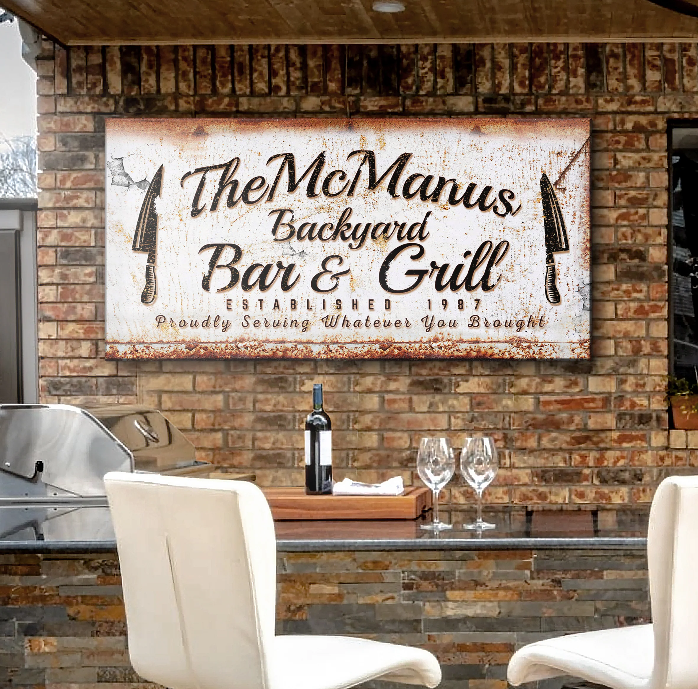 Backyard Bar & Grill Sign IV - Image 2