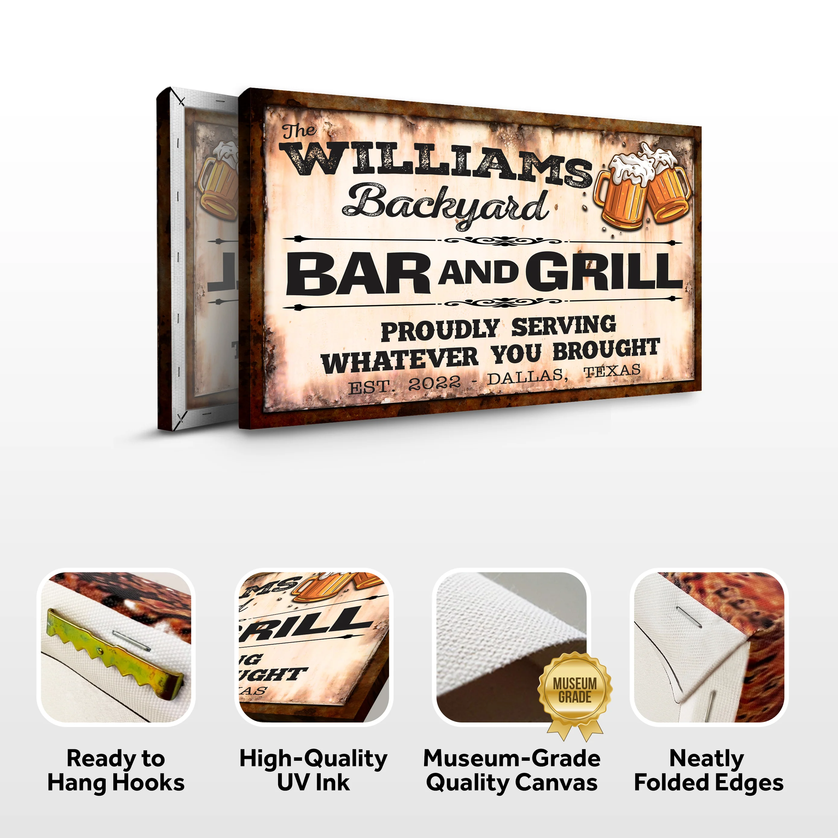 Backyard Bar & Grill Sign IX - Image 4