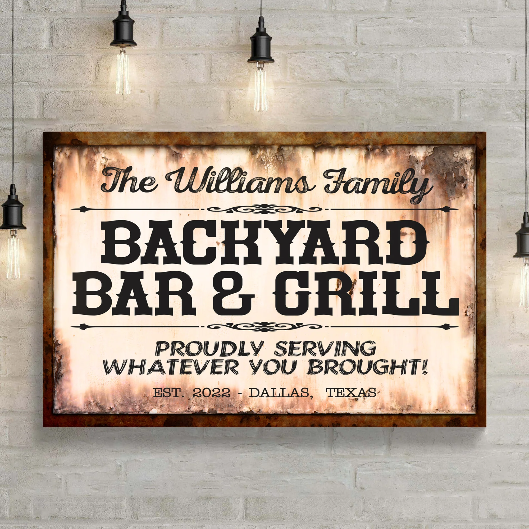 Backyard Bar & Grill Sign X - Image 3
