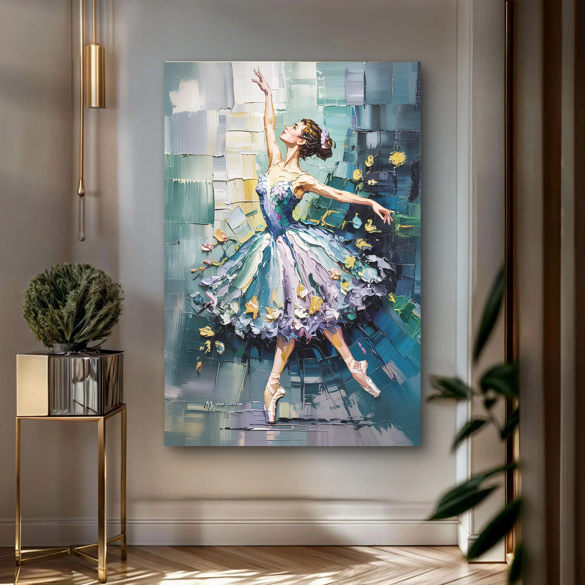 Ballerina Abstract Wall Art - Image 2