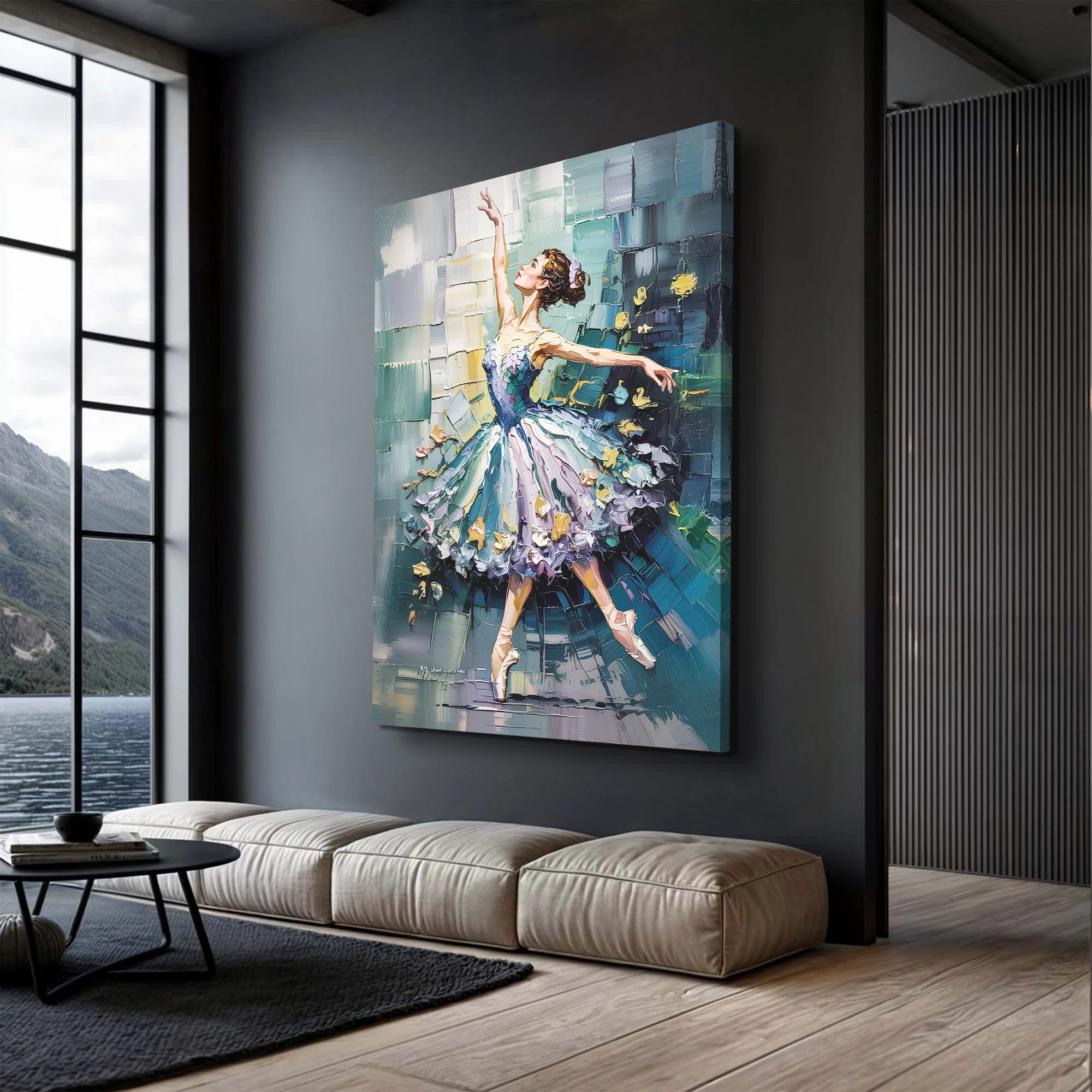 Ballerina Abstract Wall Art - Image 3