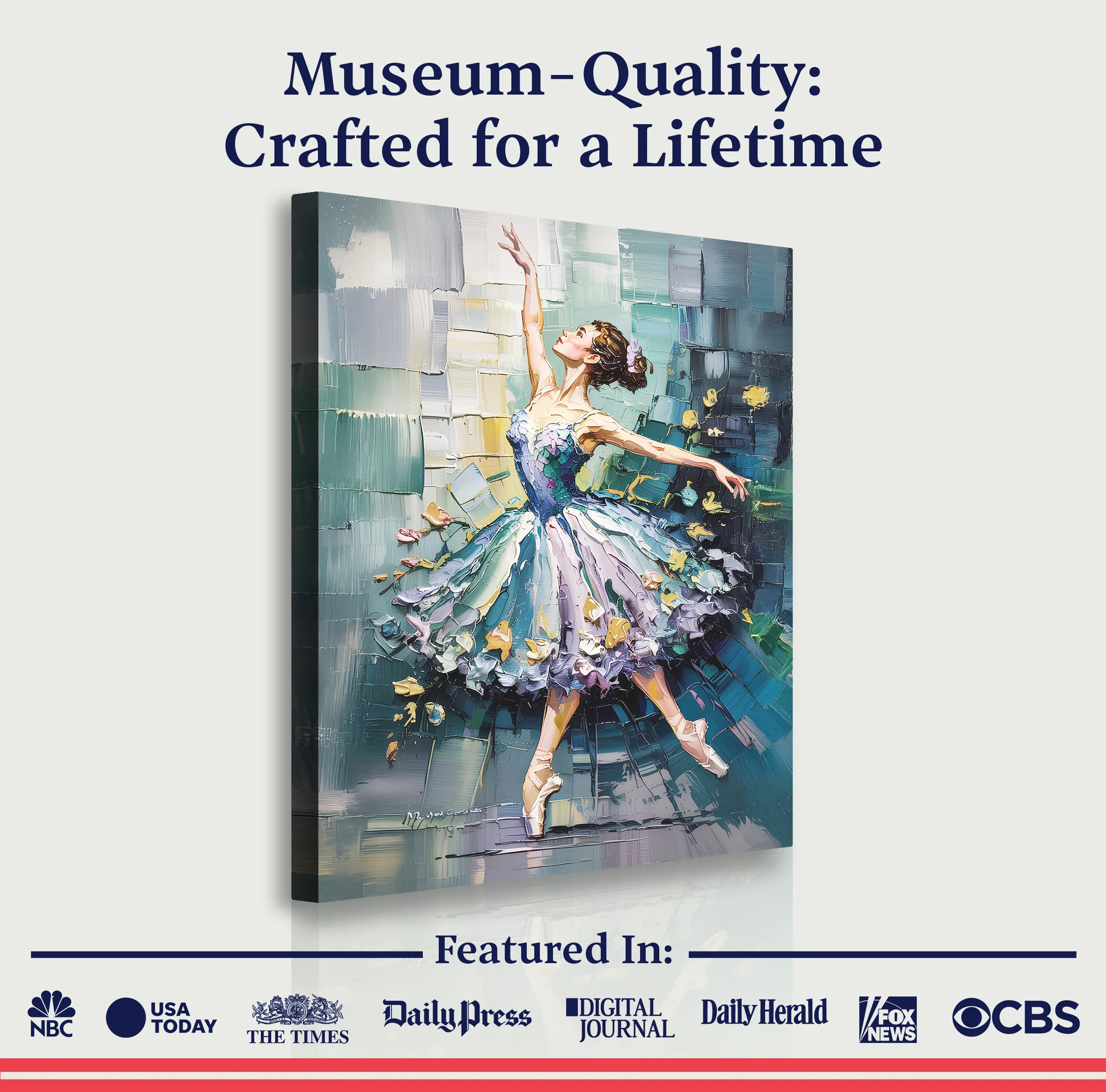 Ballerina Abstract Wall Art - Image 6