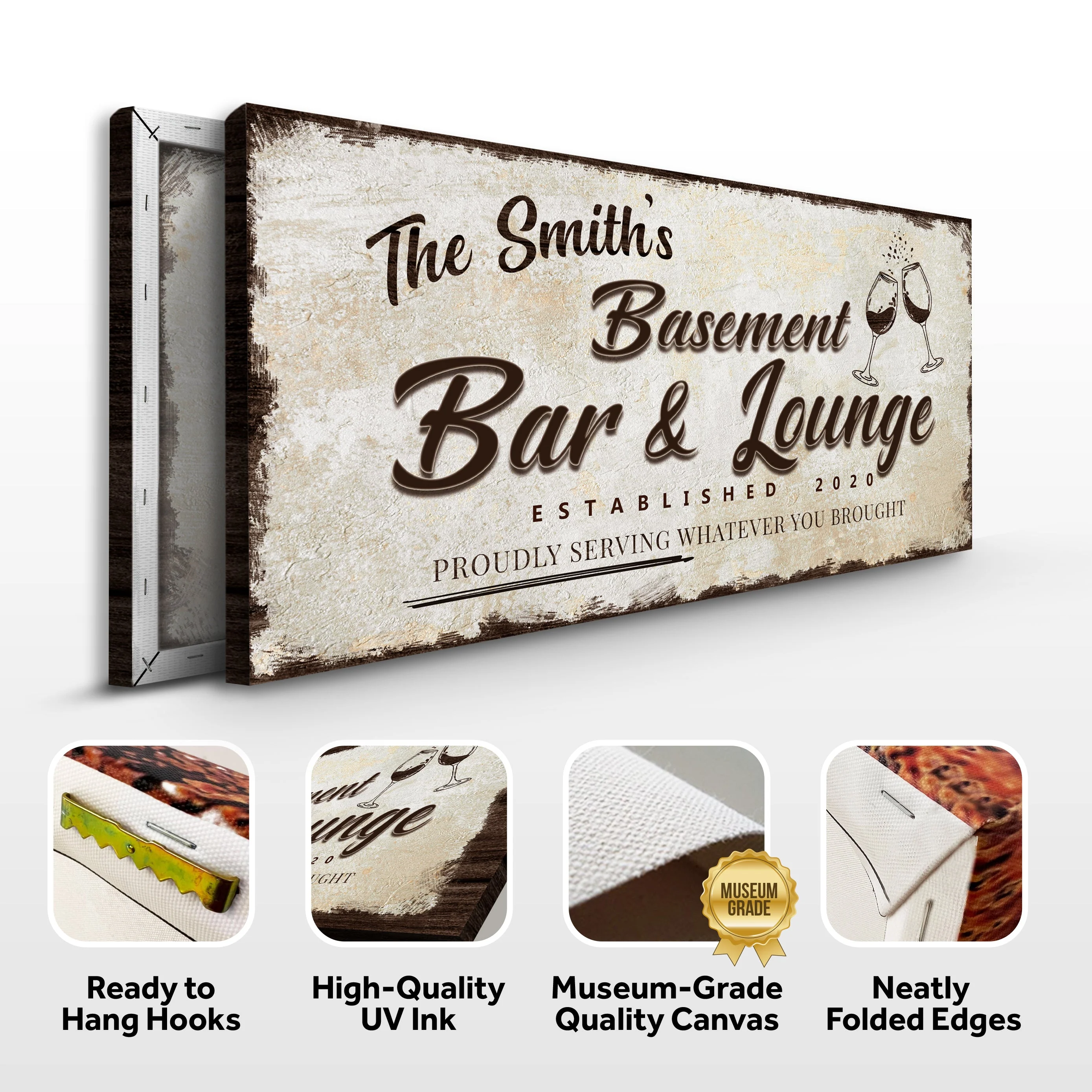 Personalized Basement Bar Sign: Custom Bar Signs for Home Bar – Perfect Man Cave Wall Decor - Image 4