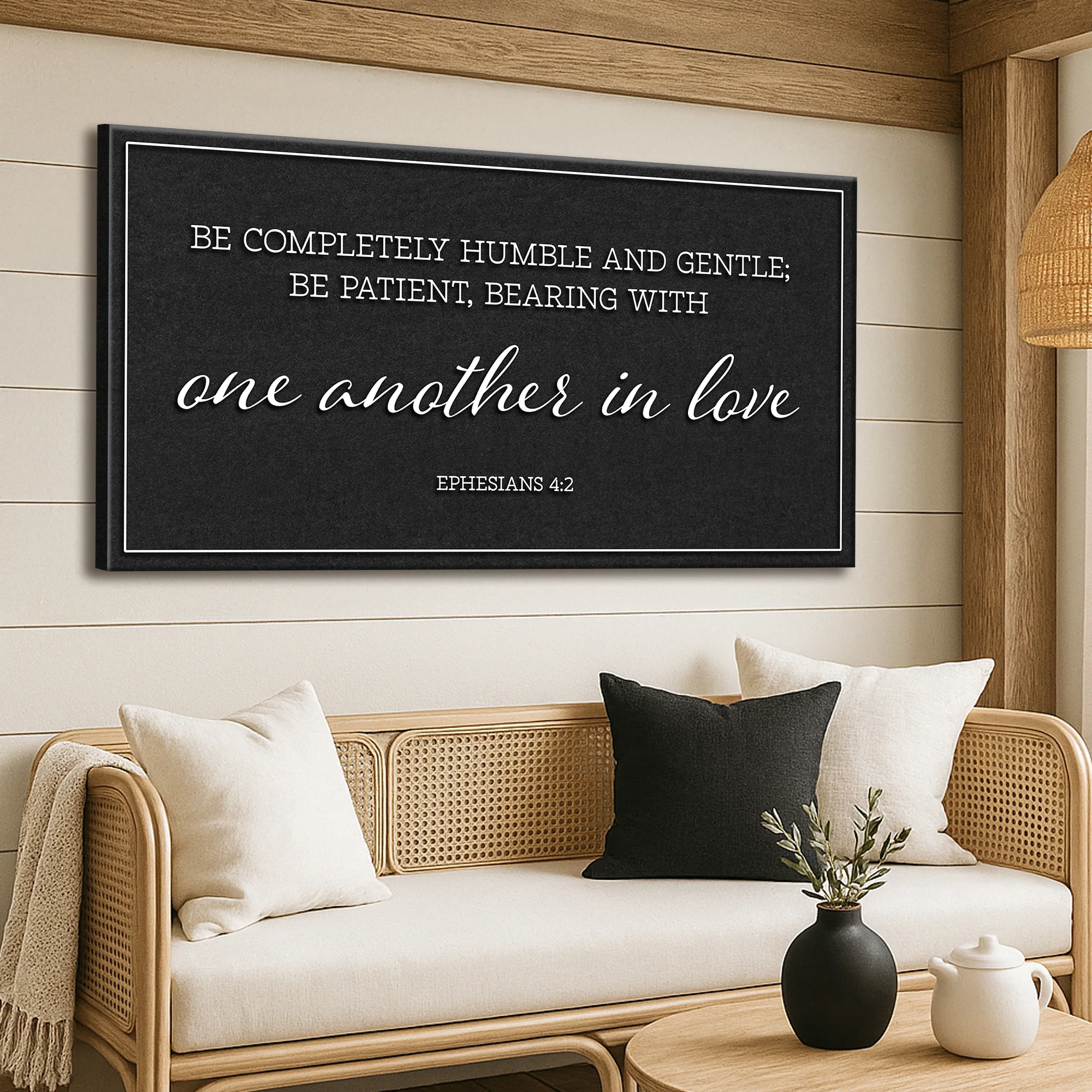 Be Completely Humble And Gentle - Ephesians 4:2 Faith Sign II - Image 3