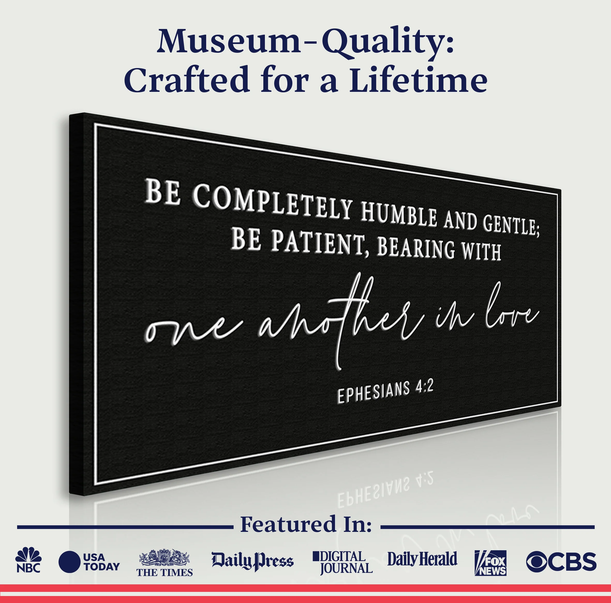 Be Completely Humble And Gentle - Ephesians 4:2 Faith Sign - Image 6