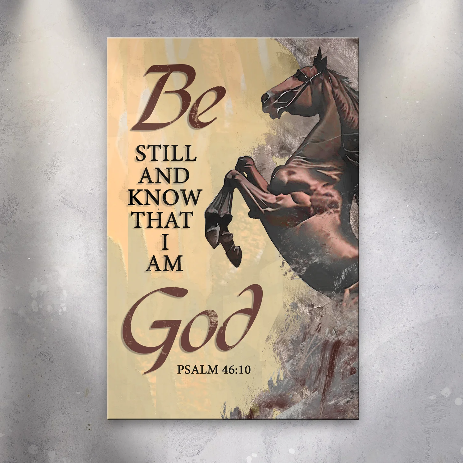 Be Still And Know That I Am God Psalm 46:10 Faith Sign V - Image 2