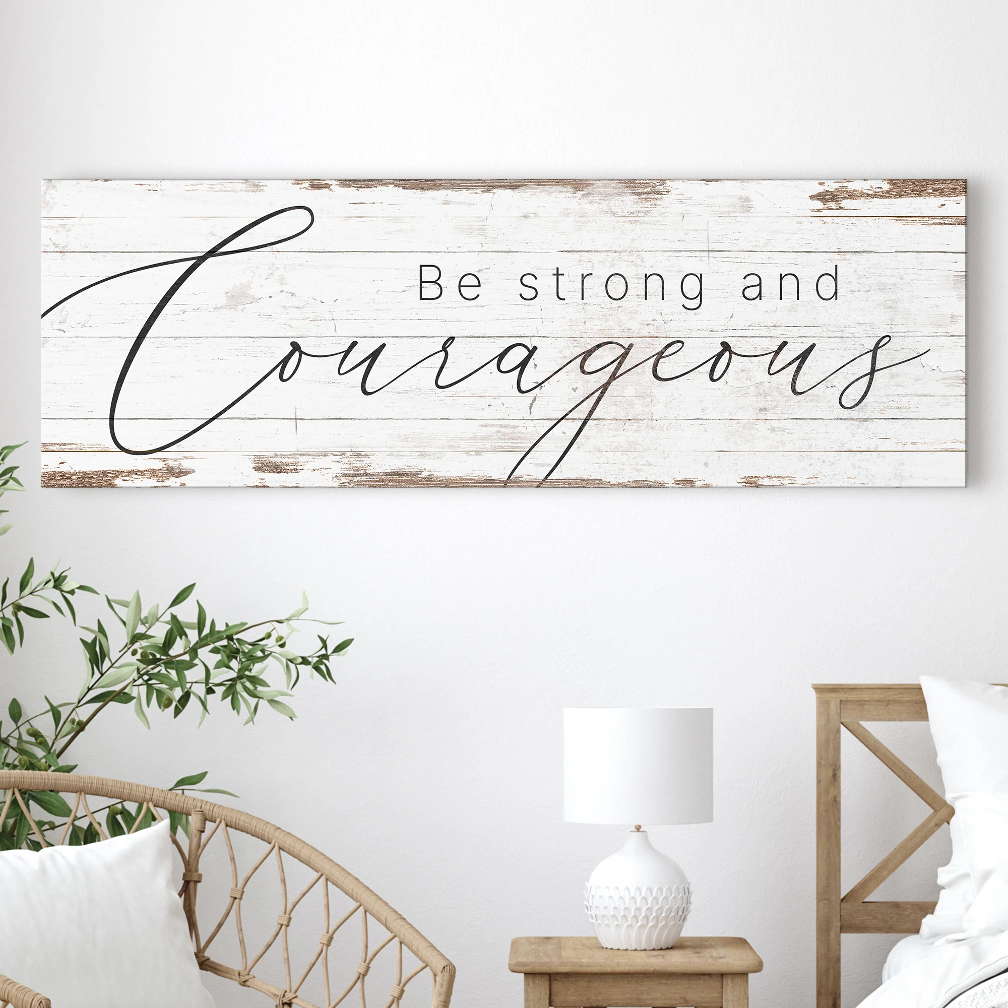 Be Strong And Courageous Faith Sign II - Image 3