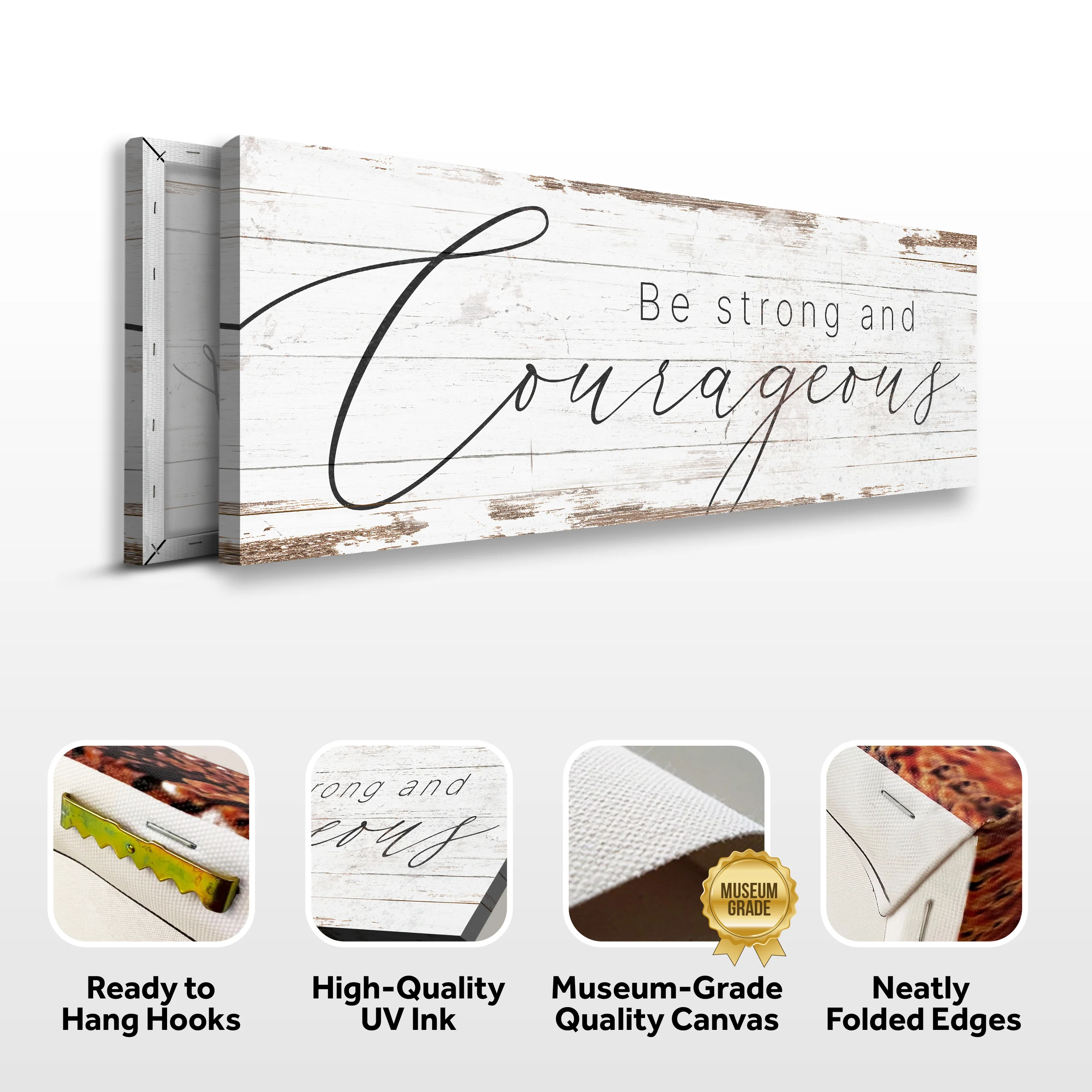 Be Strong And Courageous Faith Sign II - Image 6