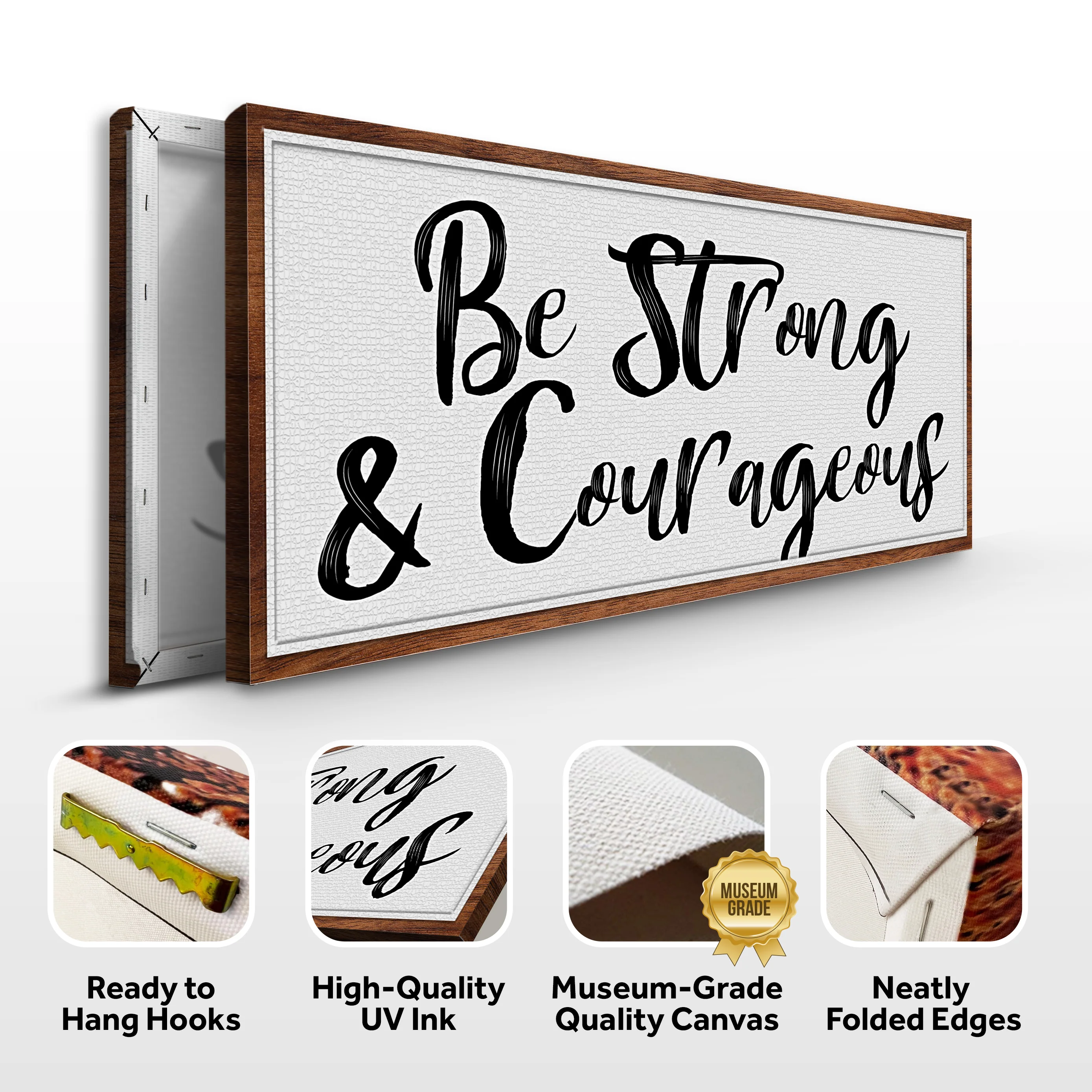 Be Strong And Courageous Faith Sign IV - Image 6