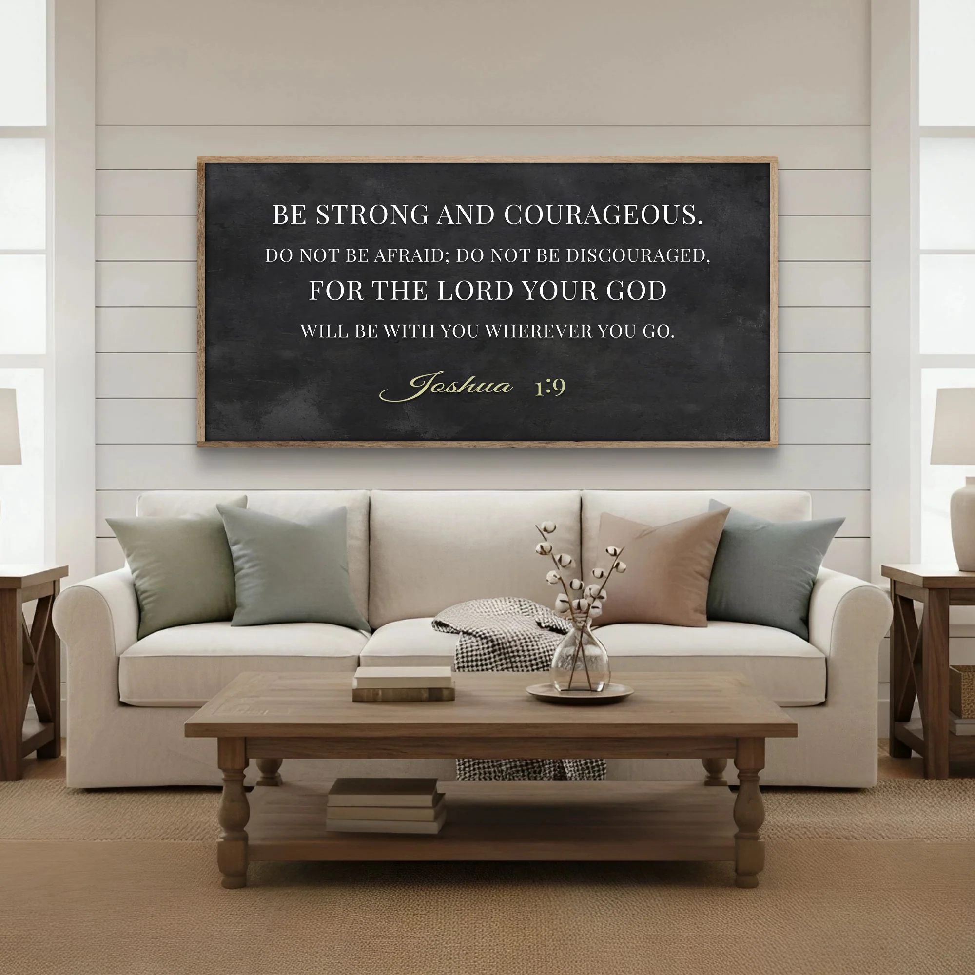 Be Strong and Courageous - Joshua 1:9 Faith Sign III - Image 5